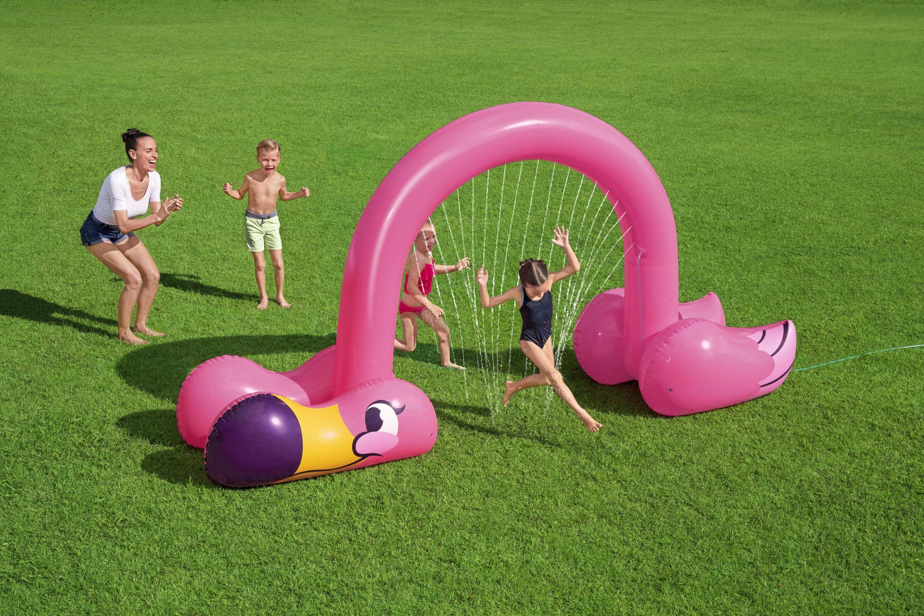 H2OGO! Jumbo Pink Flamingo Inflatable Child Stationary Sprinkler Arch