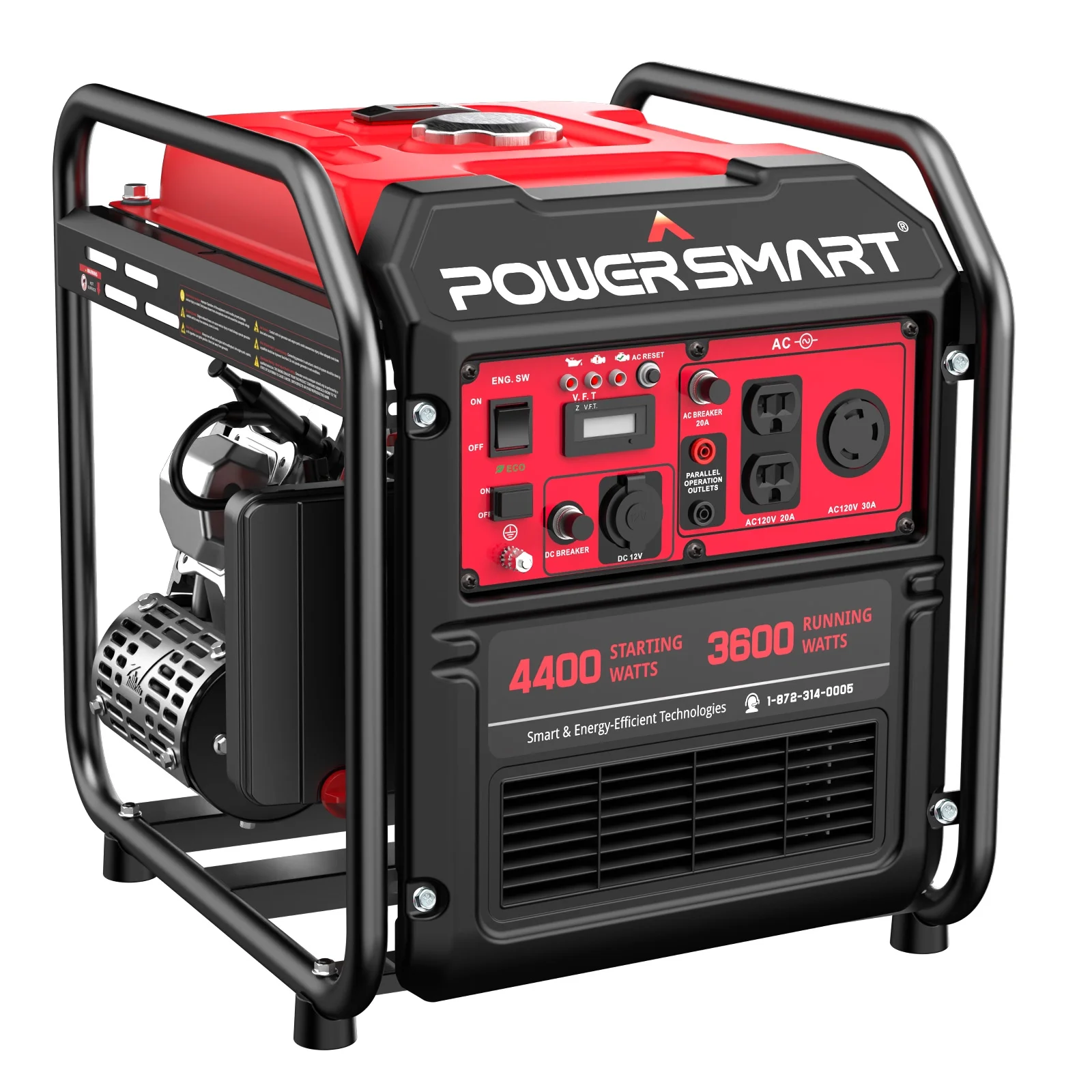 PowerSmart 4400-Watt Gas Generator for Outdoor and Home Use,EPA Compliant