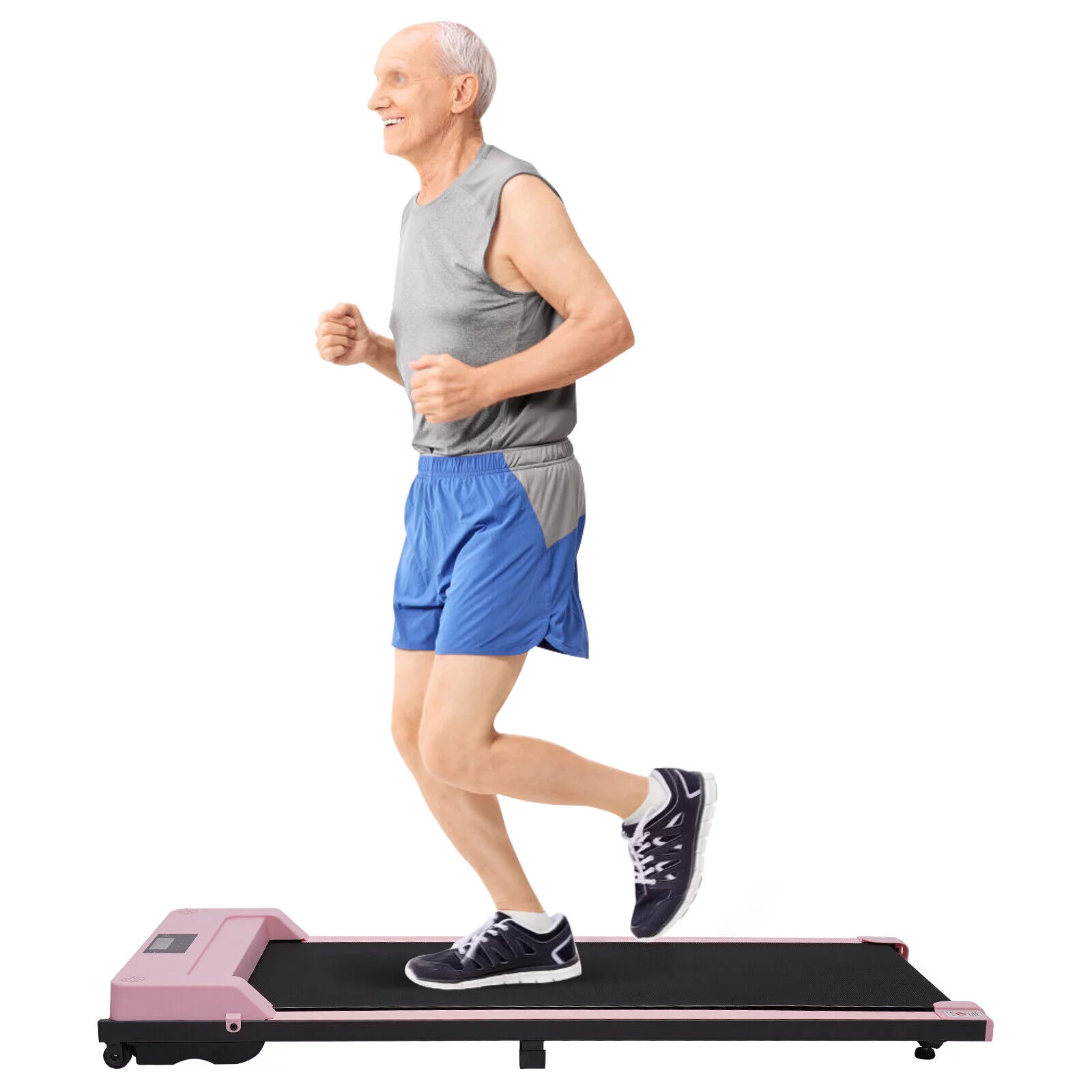 DENEST Folding Treadmill Electric With Remote Running Fitness Jogging Machine For Home