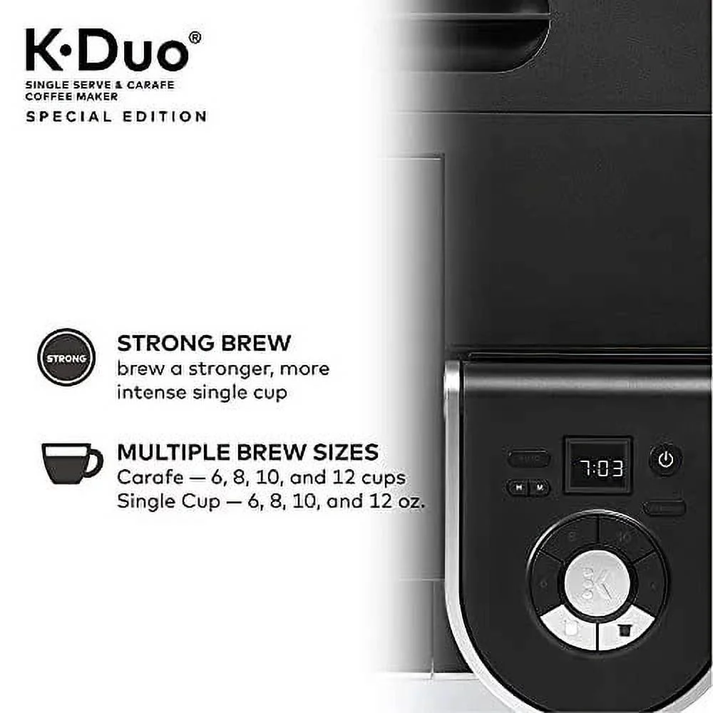 Restored Keurig K-Duo Special Edition Single Serve K-Cup Pod & Carafe Coffee Maker, Silver (Refurbished)