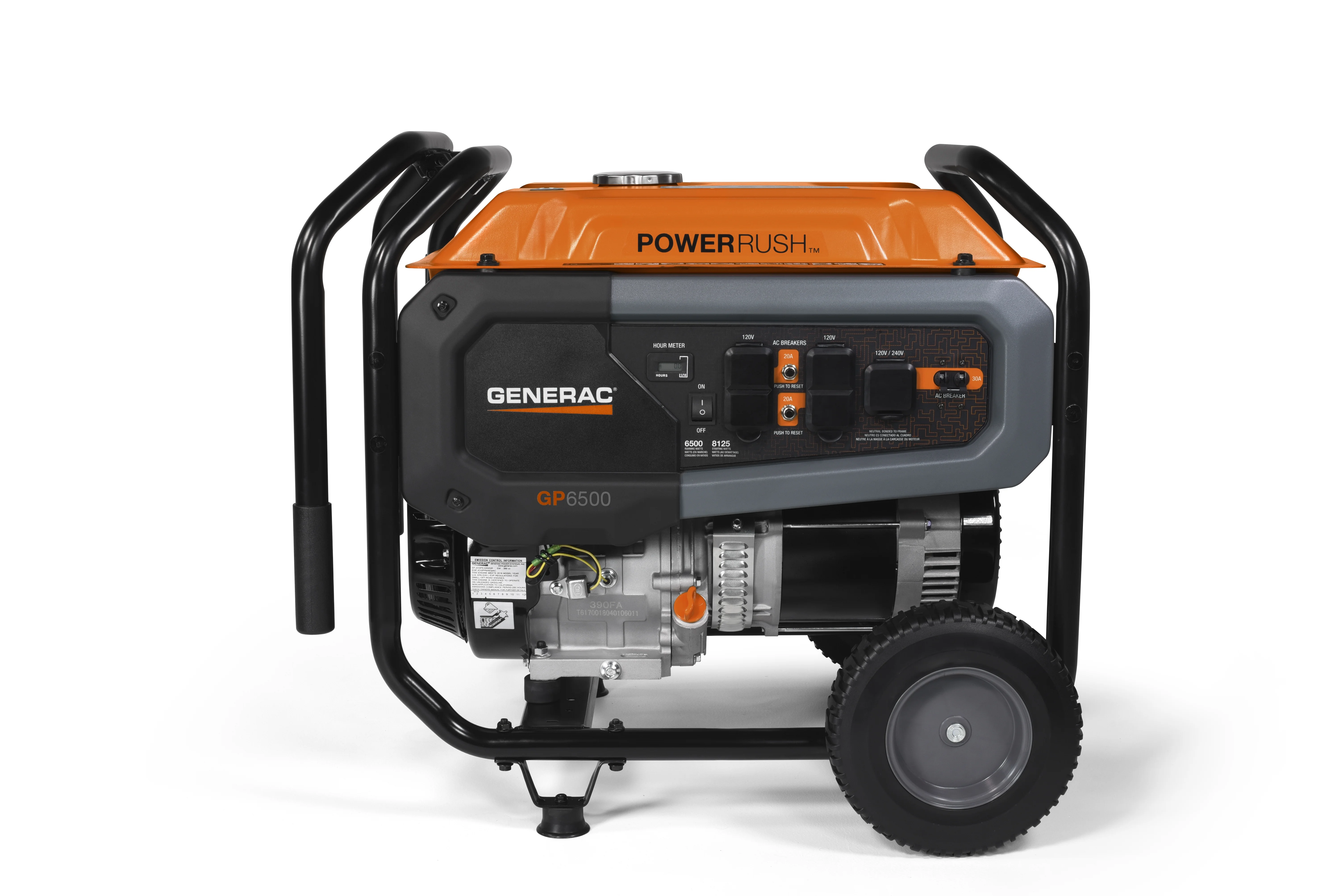 Generac 7690 GP6500 6500 Watt Manual Start Gas Powered Portable Generator – 49ST