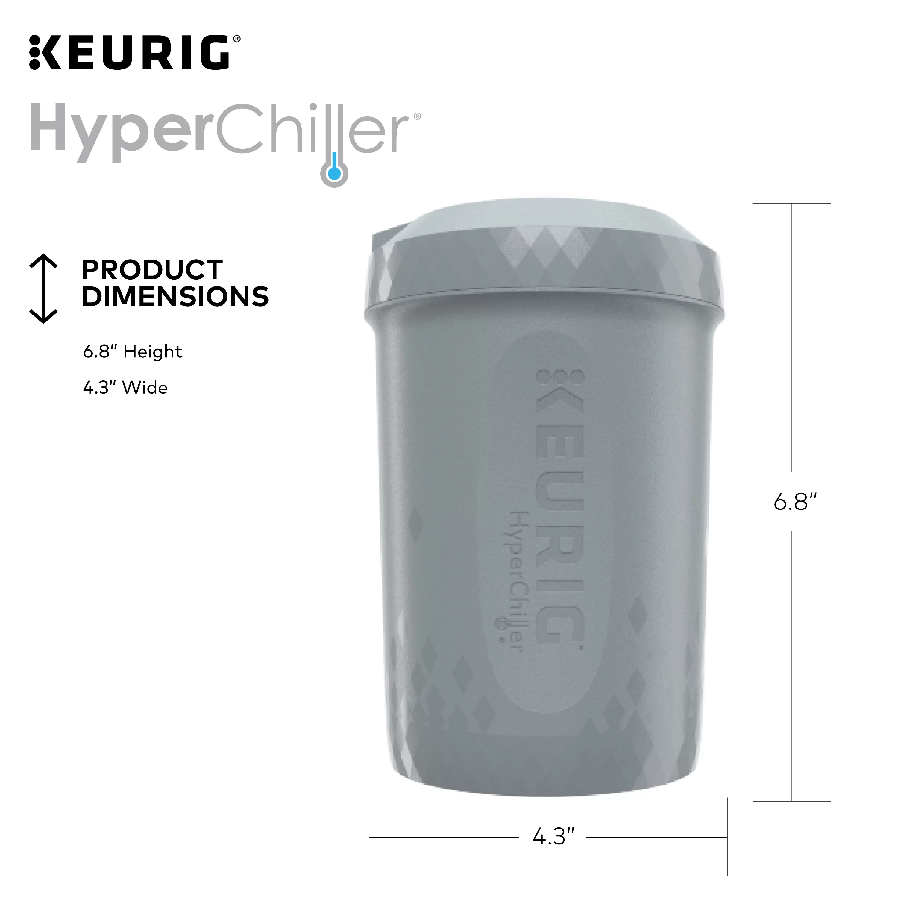 Keurig HyperChiller Iced Coffee Maker, Studio Gray