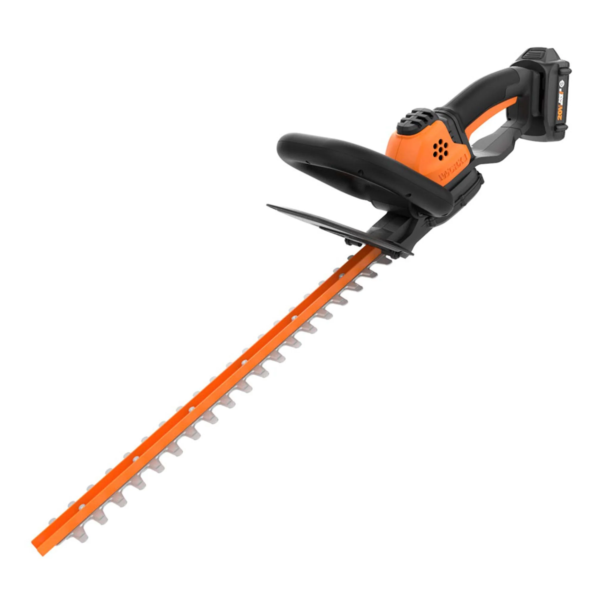 Worx WG261 20 Volt Power Share Cordless Battery 22 Inch Hedge Trimmer, Orange