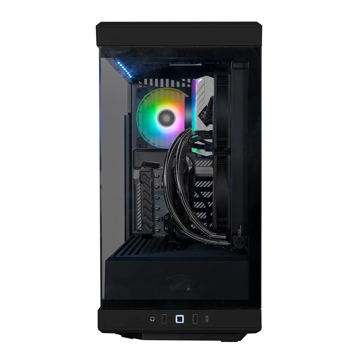 iBUYPOWER Y40 Gaming Desktop, Ryzen 7 7700, NVIDIA GeForce RTX 4070, 16GB DDR5, 1TB NVMe SSD, Liquid Cooled, RGB, Windows 11 Home 64-bit, Y40BA7N4701