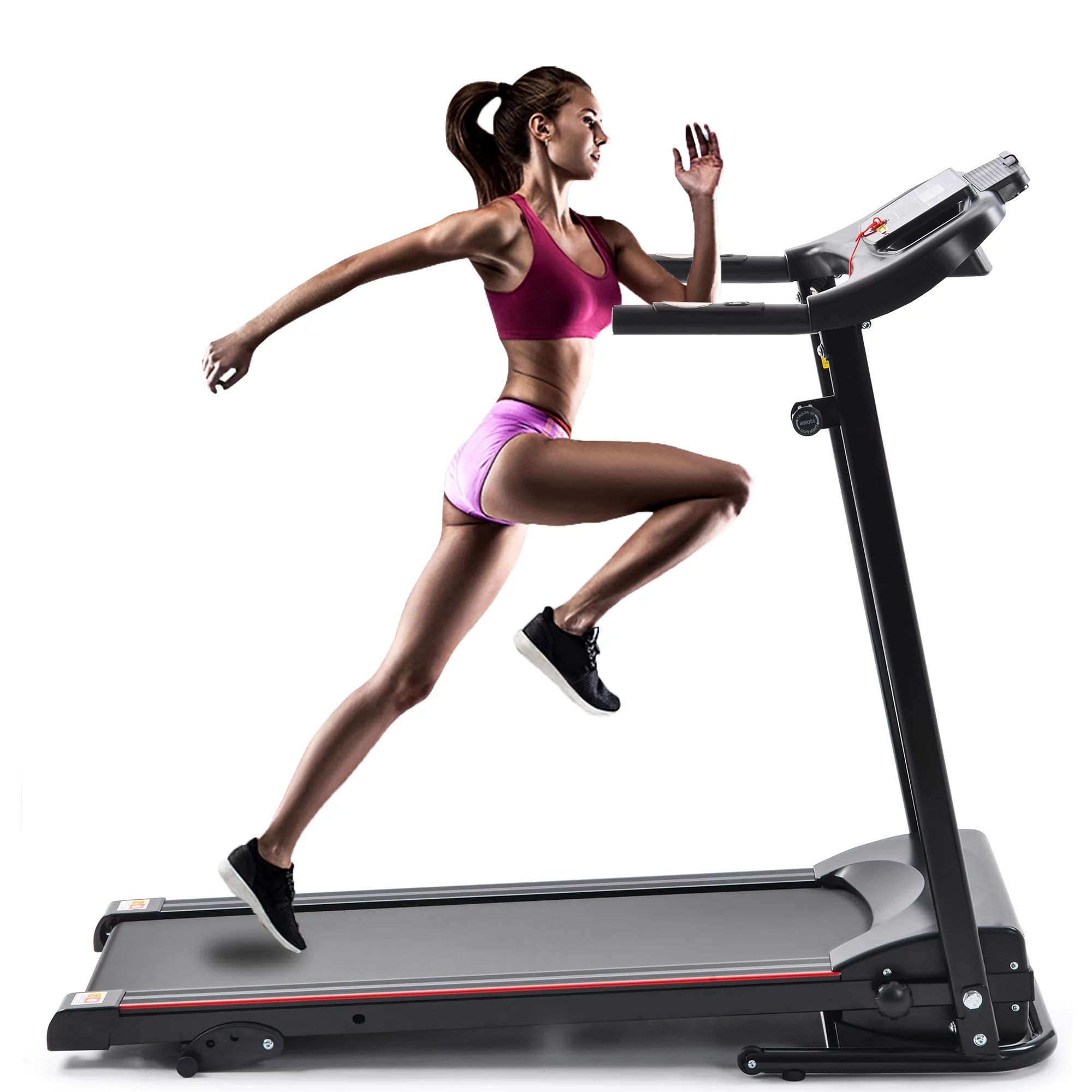 UWR-Nite Treadmill Folding Treadmill for Home Electric Treadmill Workout Running Machine 3-Level Manual Incline Treadmill with LCD Monitor for Home & Office & Gym