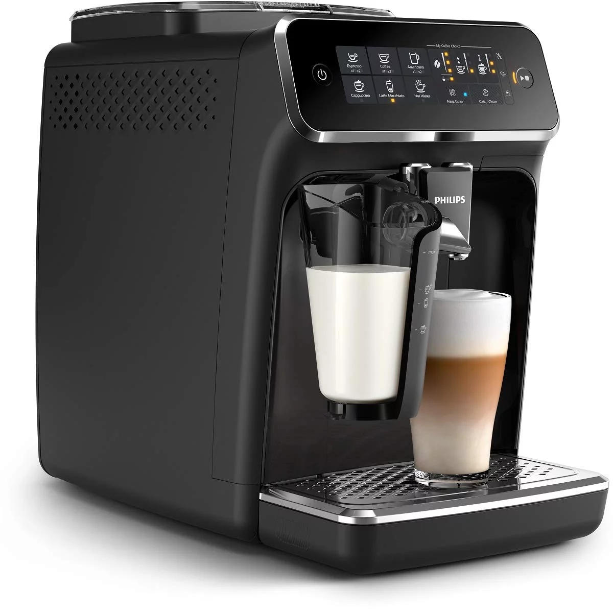 Philips 3200 Series Fully Automatic Espresso Machine w/ LatteGo, Black