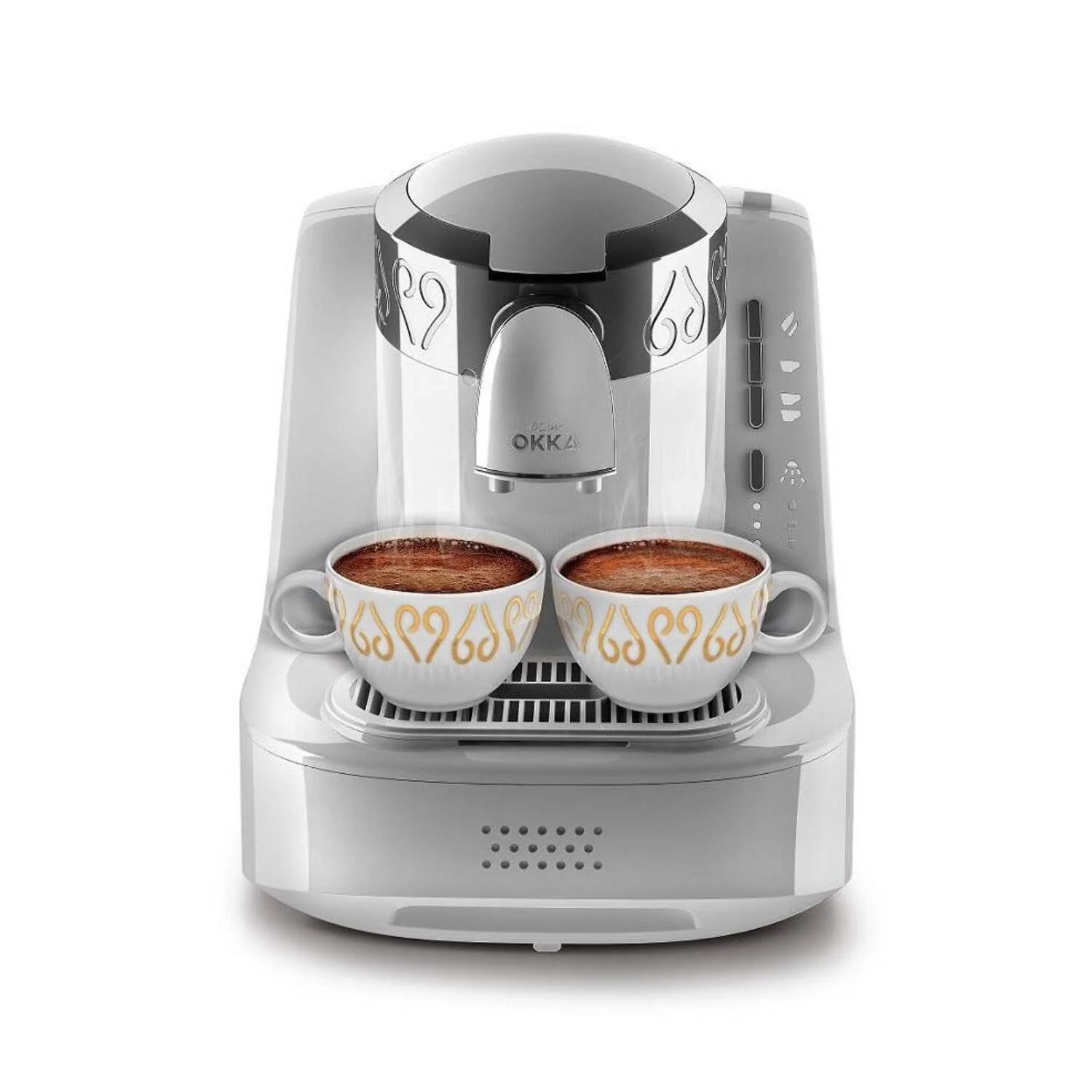 Arzum Okka Automatic Turkish Coffee Machine, 120V, White/Silver