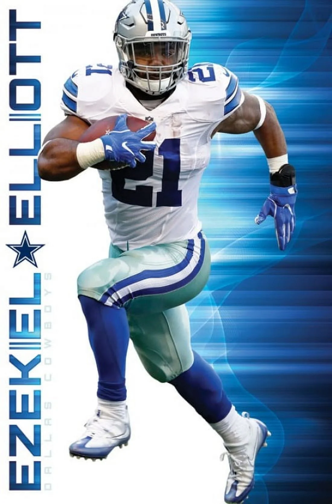 Dallas Cowboys – Ezekiel Elliott 16 Laminated & Framed Poster Print (22 x 34)