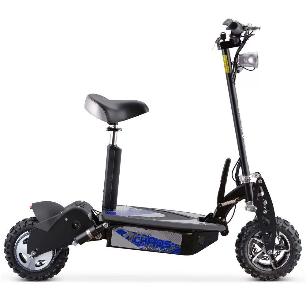 MotoTec Chaos 2000w 60v Lithium Electric Scooter, Black