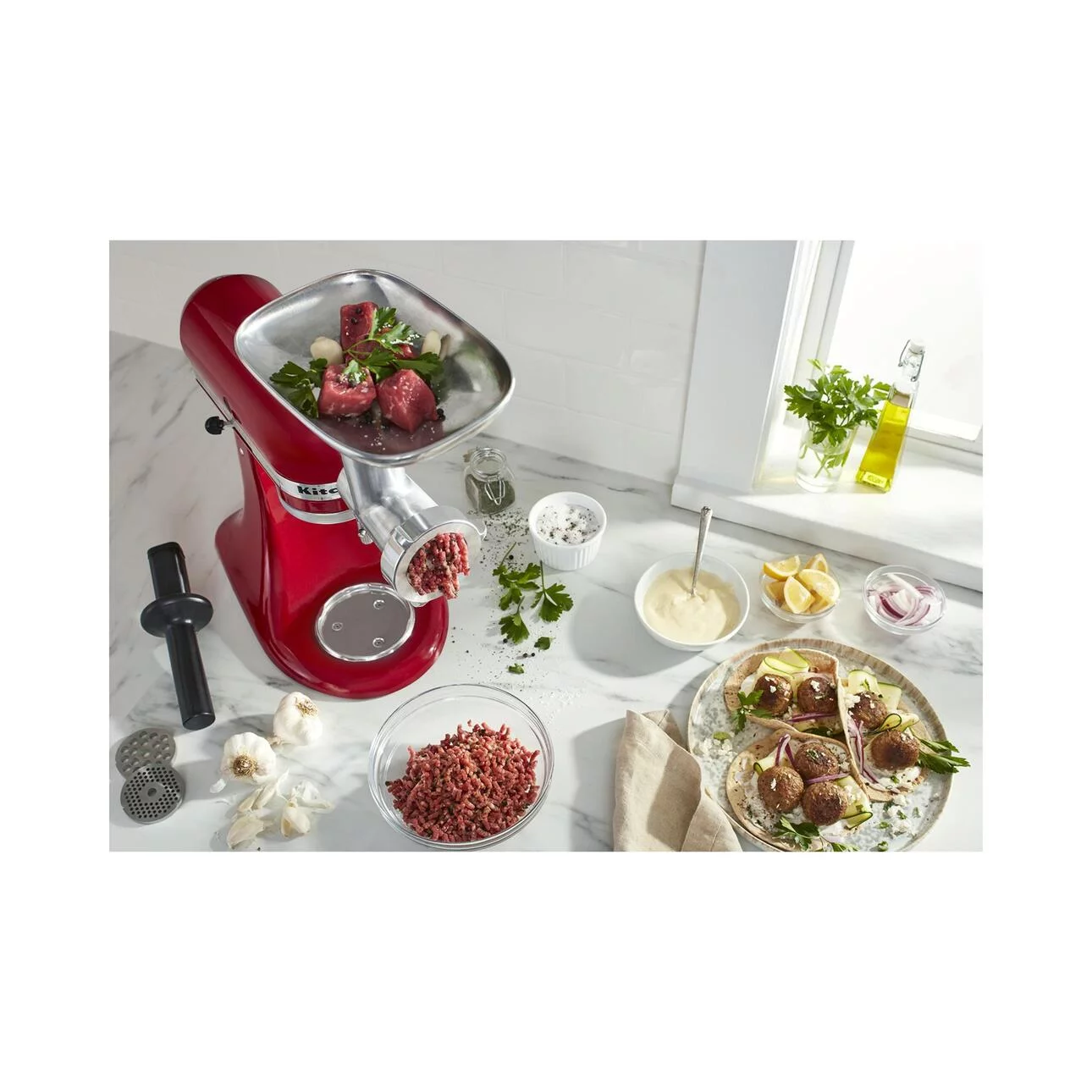 KitchenAid Metal Food Grinder Attachment – KSMMGA