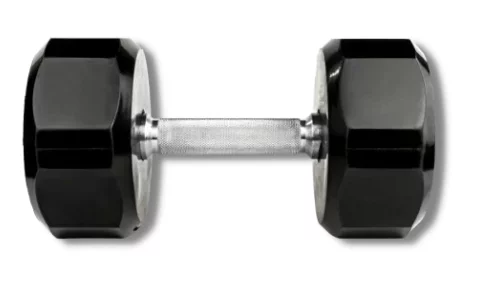 Troy 5-100 lb. Rubber Dumbbell Set 12-Sided (Commercial)