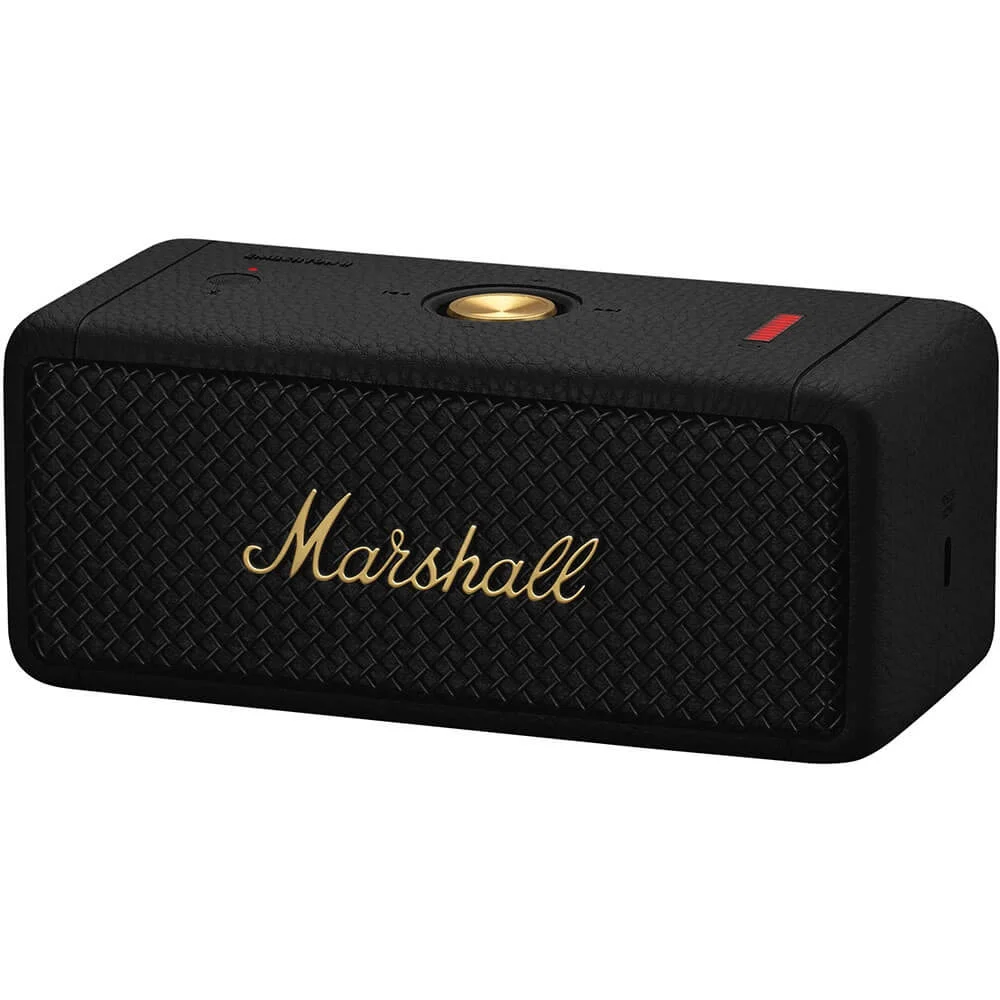 Marshall EMBERTONBKBR Emberton II BT Portable Speaker – Black/Brass