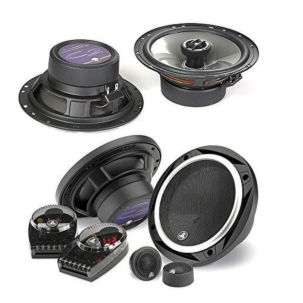 JL Audio C2-650 450W 6.5″ 2-Way Evolution C2 Series Component Car Speakers System + JL Audio C2-650x 450W 6.5″ 2-Way Evolution C2 Series Coaxial Car Speakers – Bundle Speaker Package