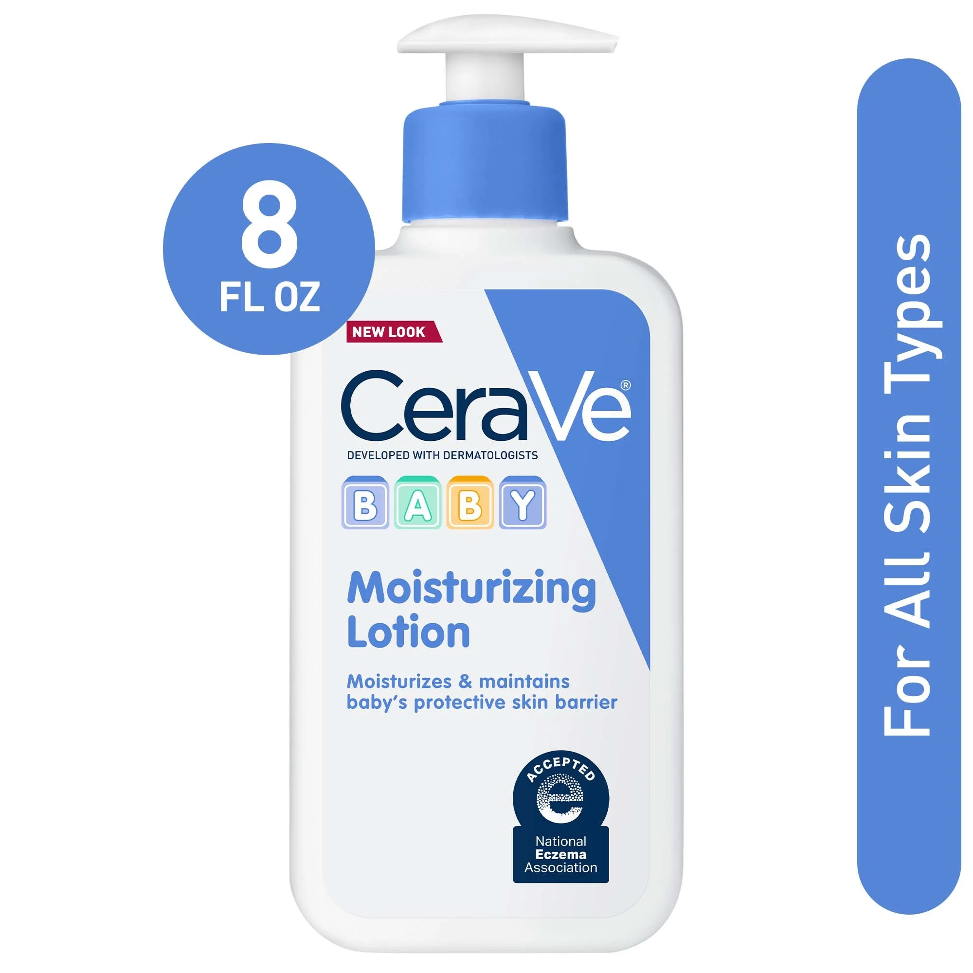 CeraVe Baby Moisturizing Lotion, Fragrance Free, 8oz