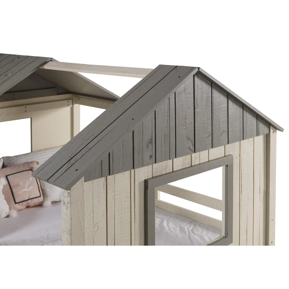 Donco Kids PD-2188FLRSRG Full House Low Loft, Rustic Sand & Grey