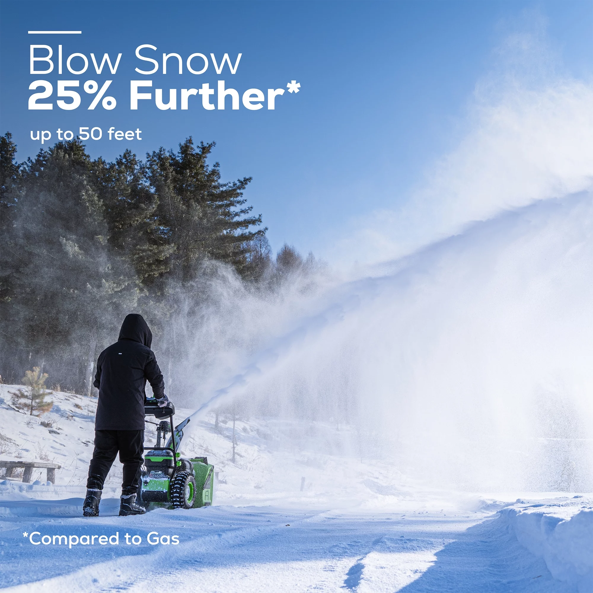 Greenworks 60V 24″ Cordless Brushless Two-Stage Snow Blower with Two (2) 8.0Ah Batteries & Dual-Port Charger