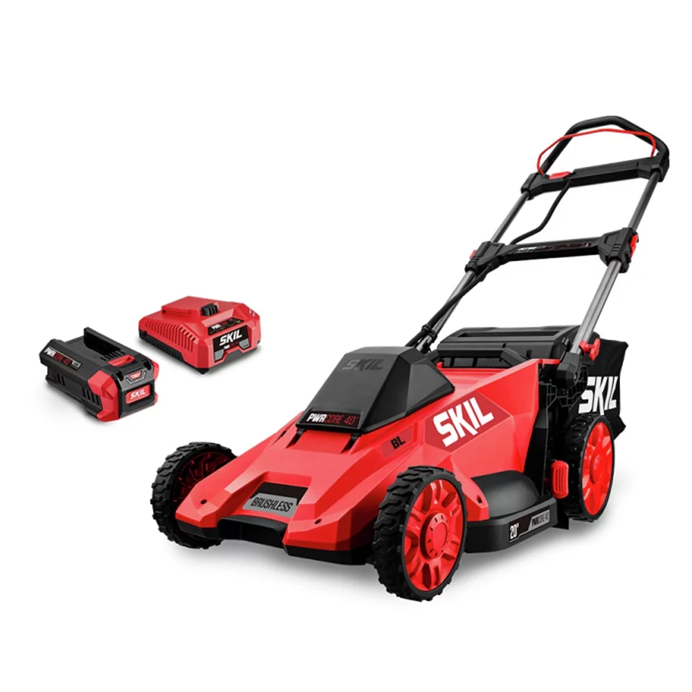 SKIL PM4910-10 Brushless 40V Push Mower Kit with 5.0Ah Battery & Charger