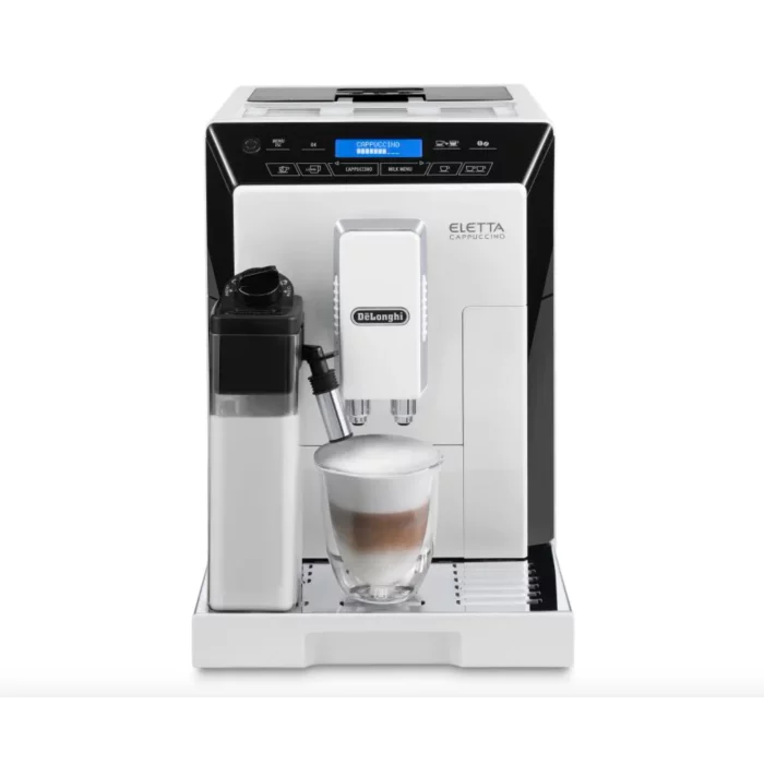 Restored Delonghi ECAM44660W Eletta Plus Cappuccino Espresso Machine, White (Refurbished)