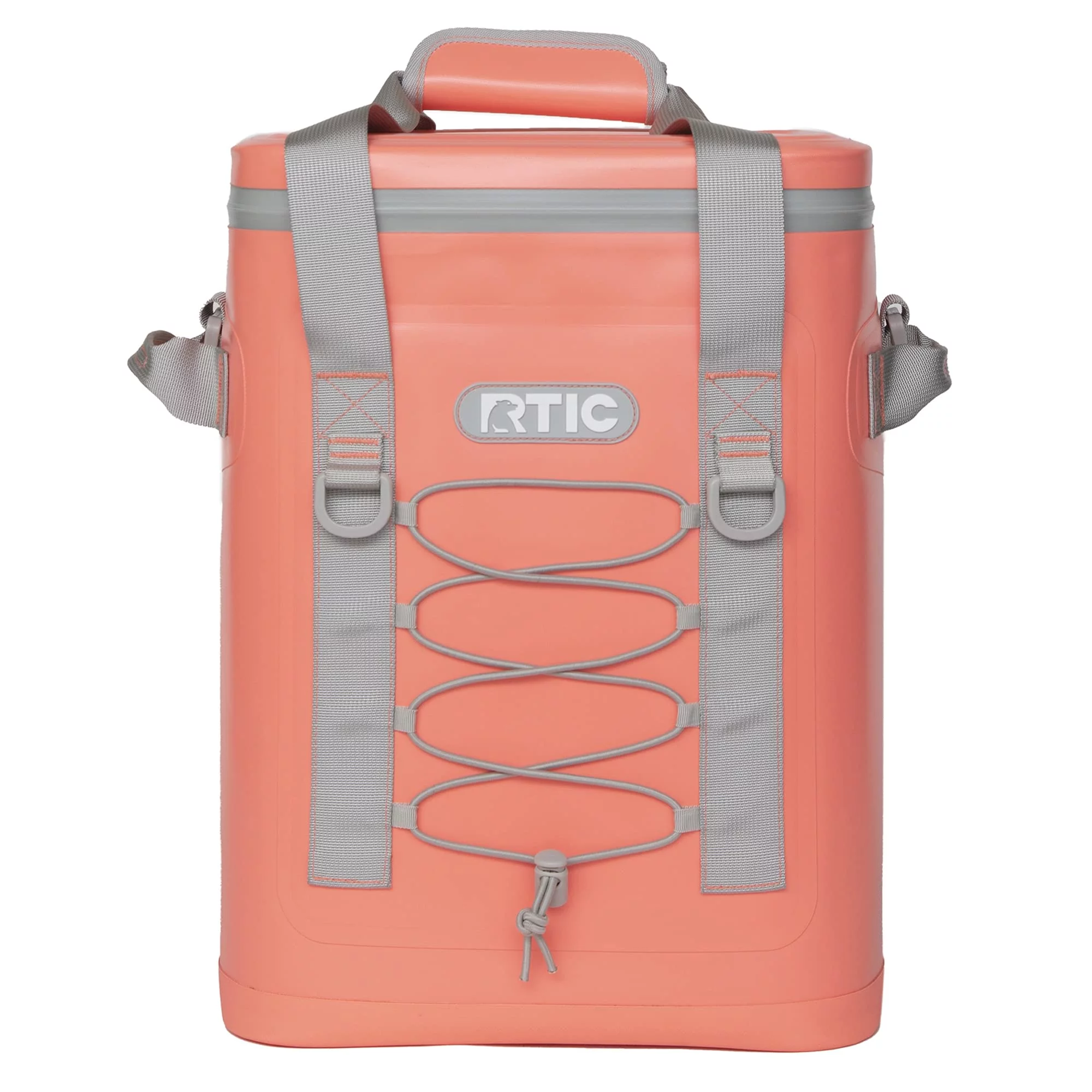 RTIC Backpack Cooler 20 Can, Insulated Portable Soft Cooler Bag Waterproof for Ice, Lunch, Beach, Drink, Beverage, Travel, Camping, Picnic, Car, Hiking, Coral