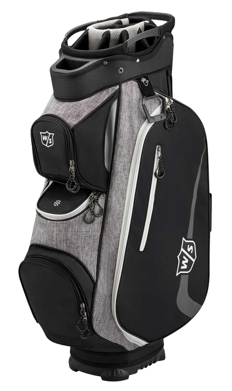 Wilson XTRA Lightweight Cart Bag (11″,14-way top, Navy/Grey) NEW