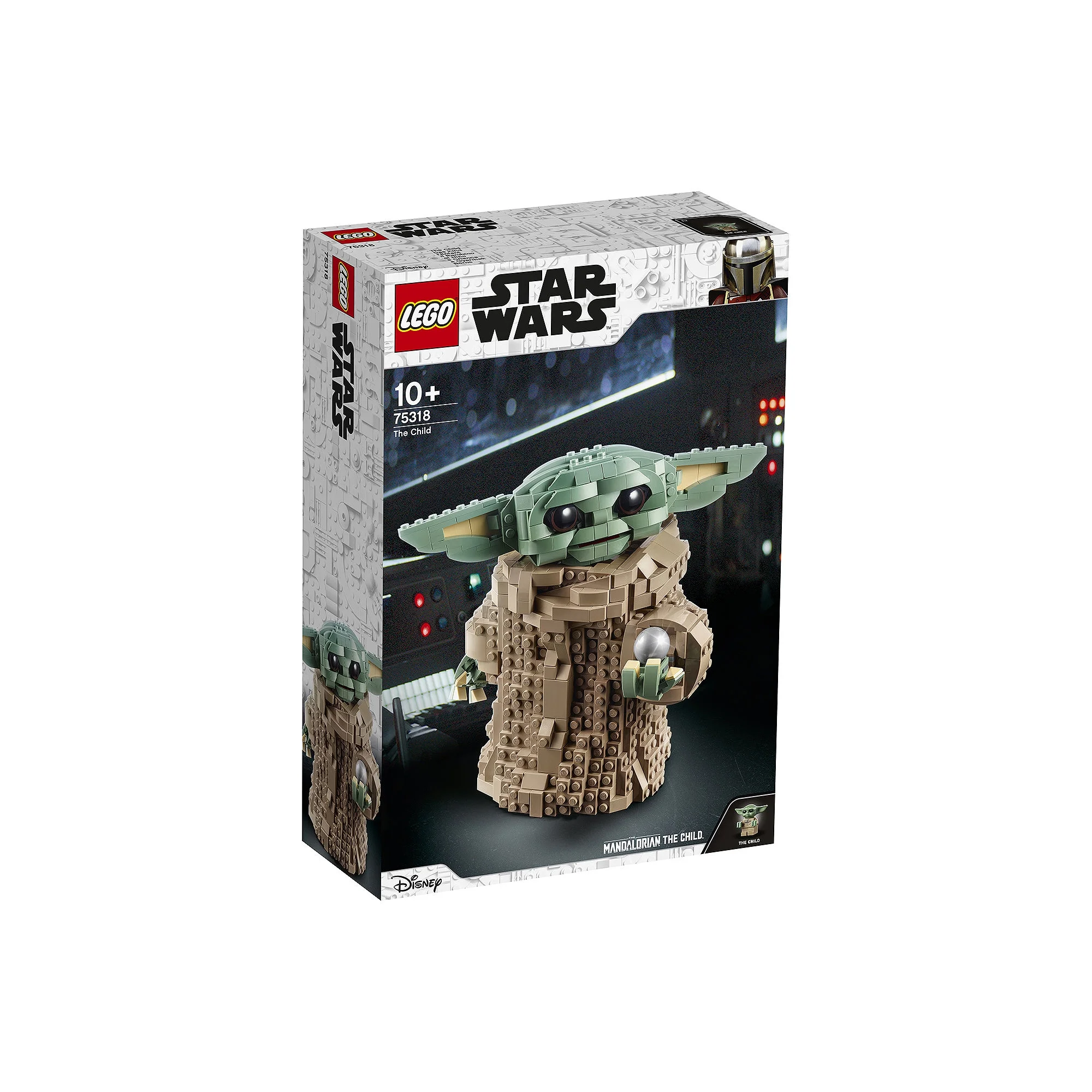 LEGO Star Wars: The Mandalorian The Child 75318 Baby Yoda Figure, Building Toy, Collectible Kids’ Room Decoration, with Minifigure, Gift Idea