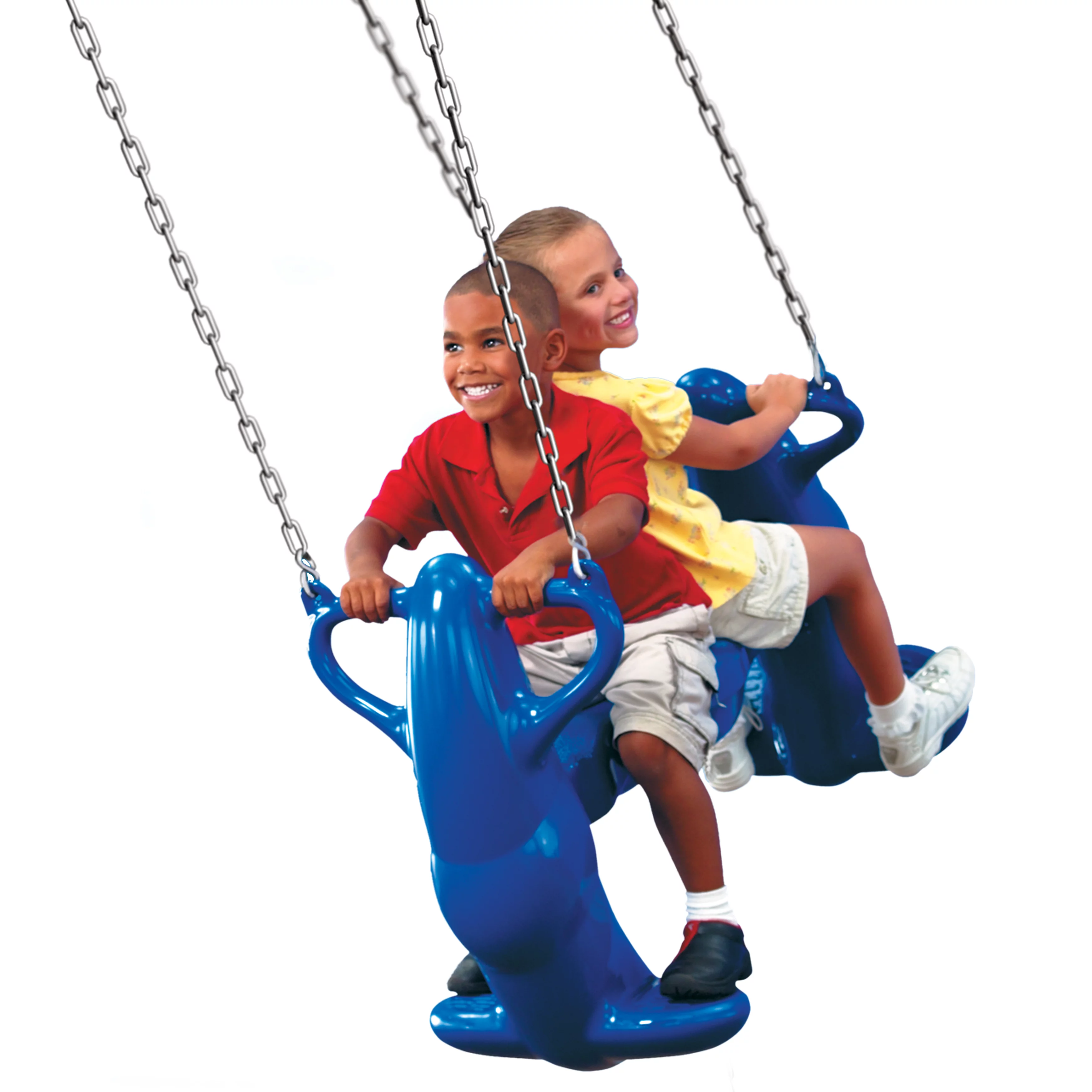 Swing N Slide Mega Rider Blue 2-Seat Glider Swing NE4537