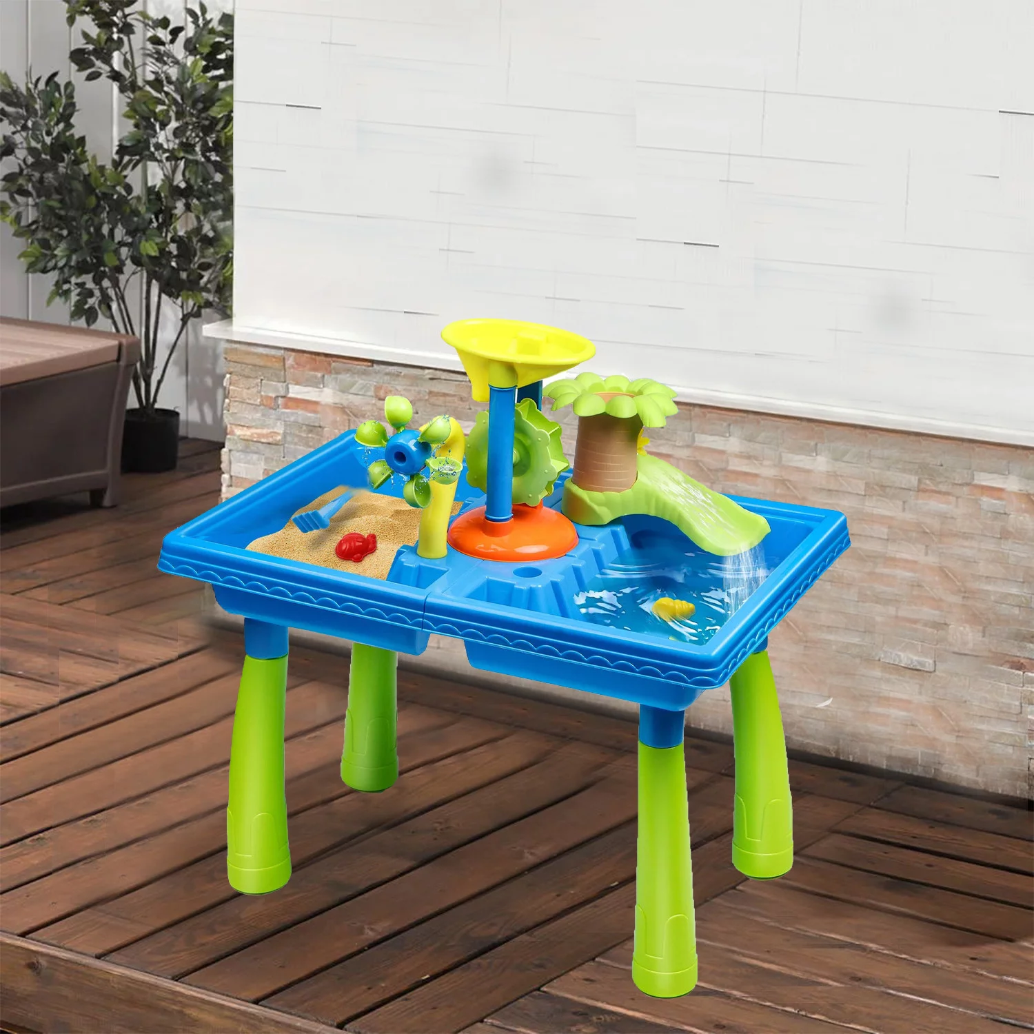 Elegant Choise Water Tables for Toddlers Outdoor Sand Toys 1-4 Year Old, 38Pcs Set