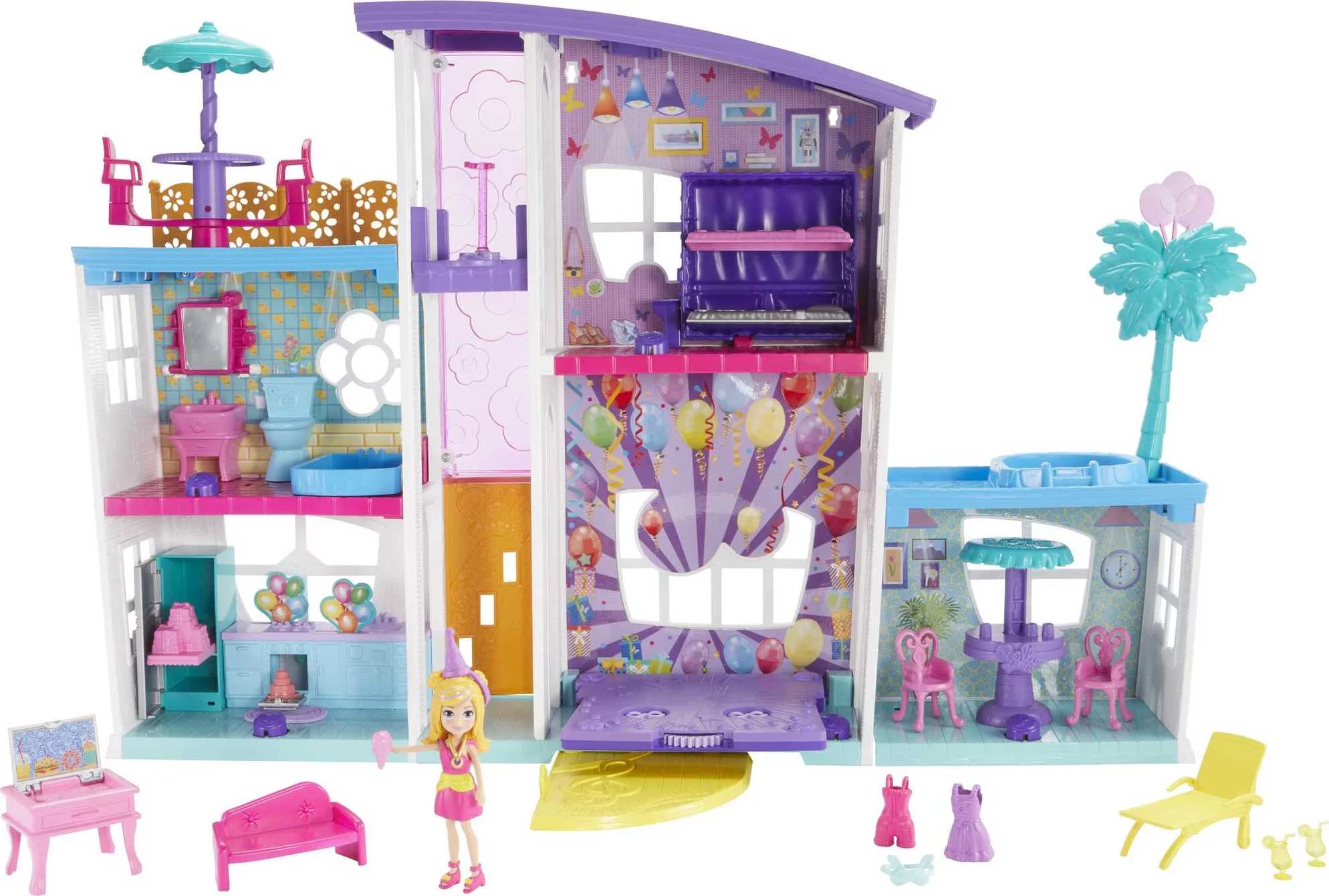 Polly Pocket Poppin’ Party Pad Is a Transforming Playhouse!