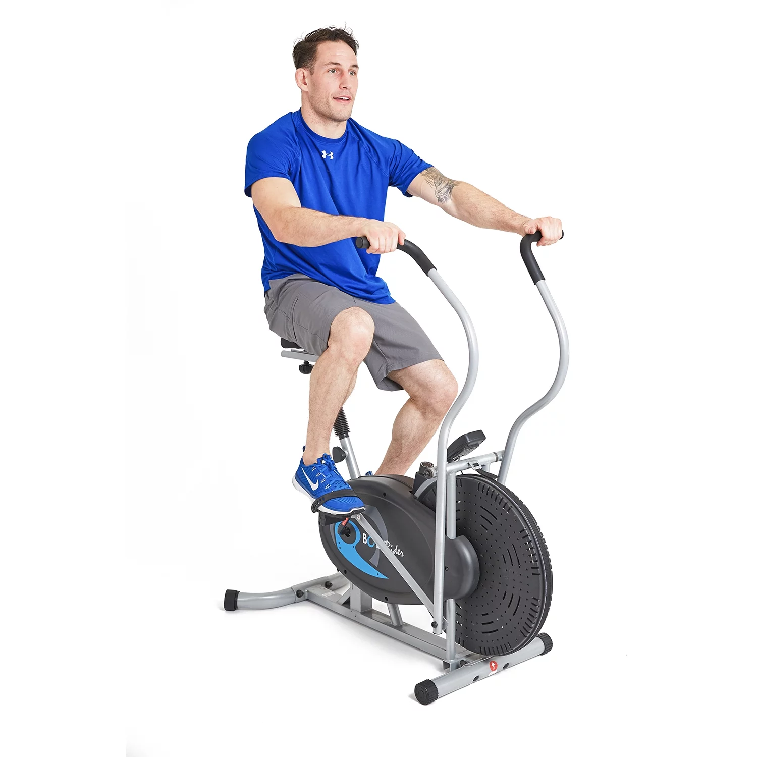 Body Rider Upright Exercise Fan Bike with Updated Softer Seat for Home Gym BRF750, Max. Weight 250 Lbs.