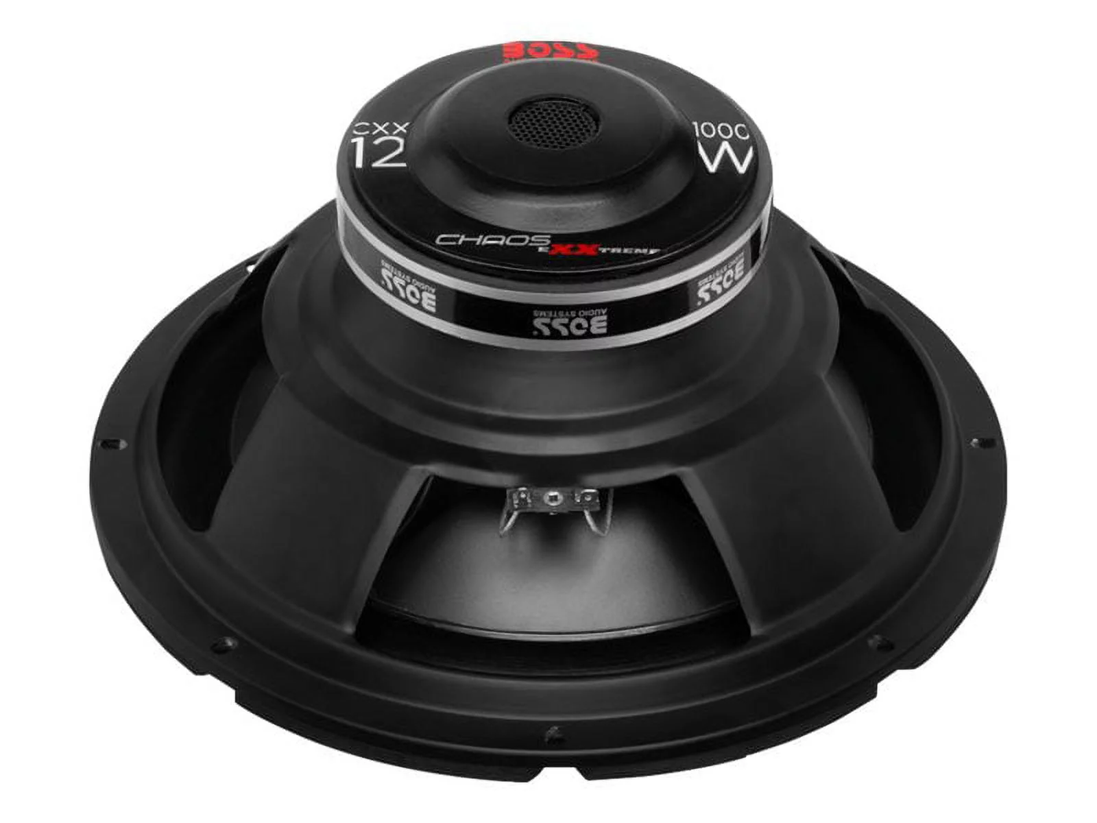 BOSS Audio 1000W 4 Ohm Single Voice Coil Systems CXX12 Chaos Exxtreme Series 12 inch Car Audio Subwoofer