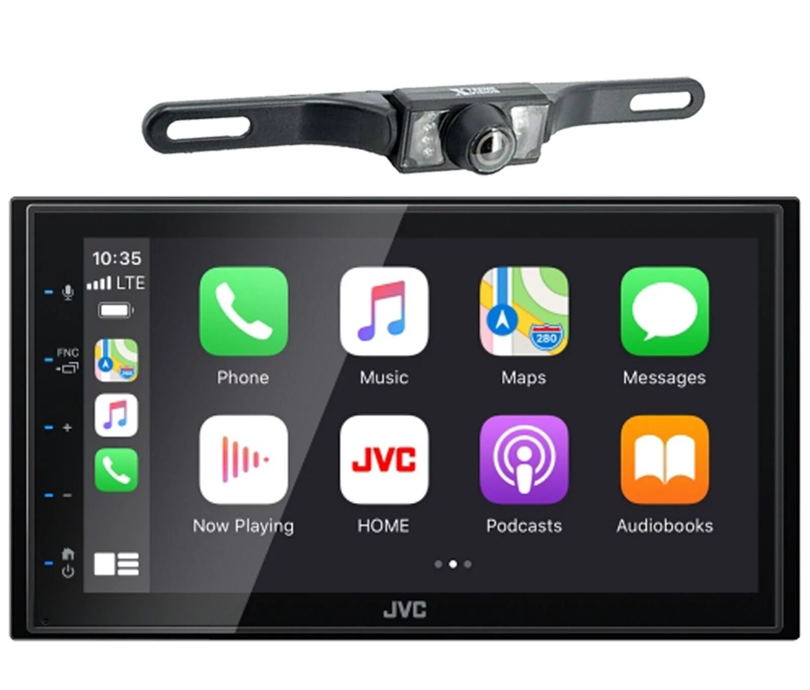 JVC KW-M560BT 6.8″ Bluetooth Digital Media Car Play/Android Receiver+Backup Cam Bundle