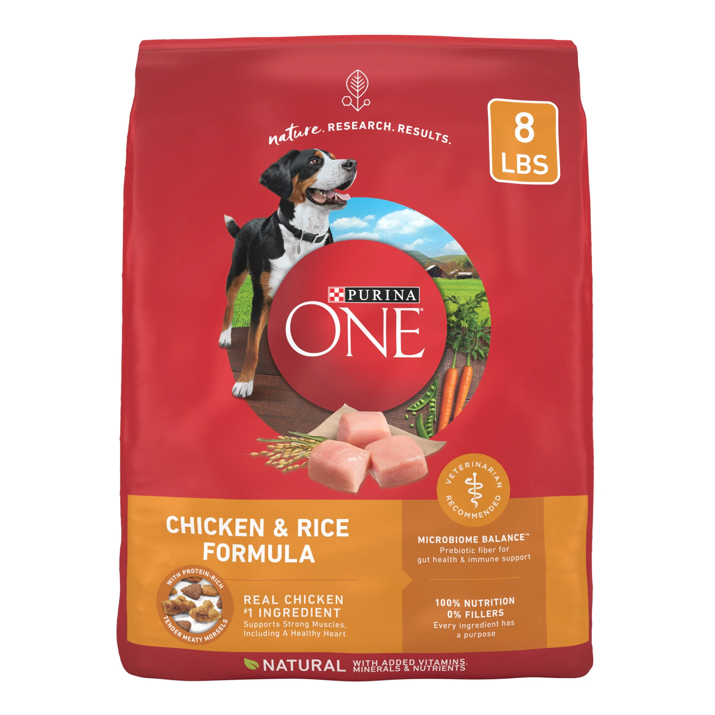 Purina ONE Plus Dry Dog Food for Adult Dogs, Real Protein Rich Natural Chicken & Rice Formula, 40lb Bag