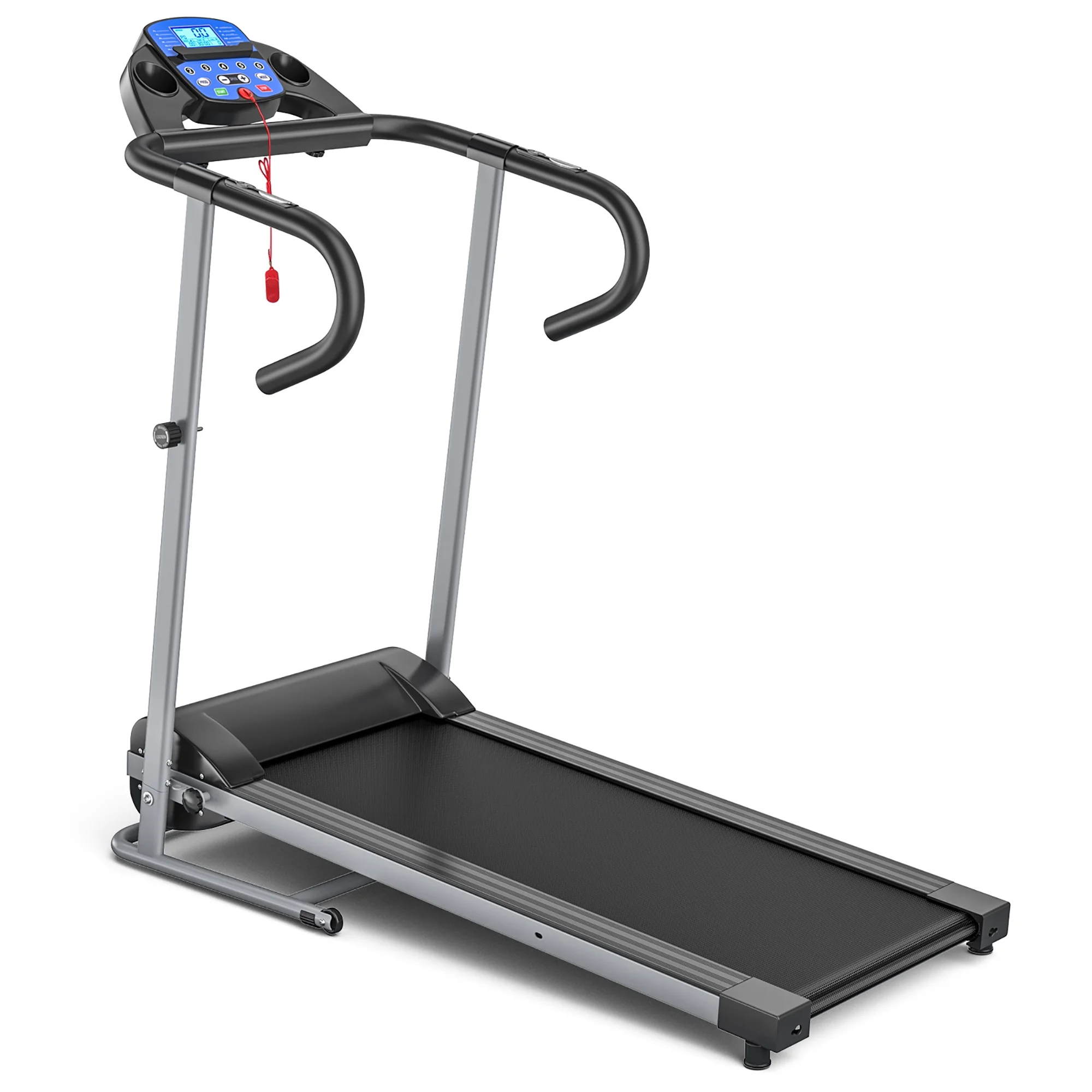 Goplus 1100W Folding Treadmill Electric Support Motorized Power Running Fitness Machine