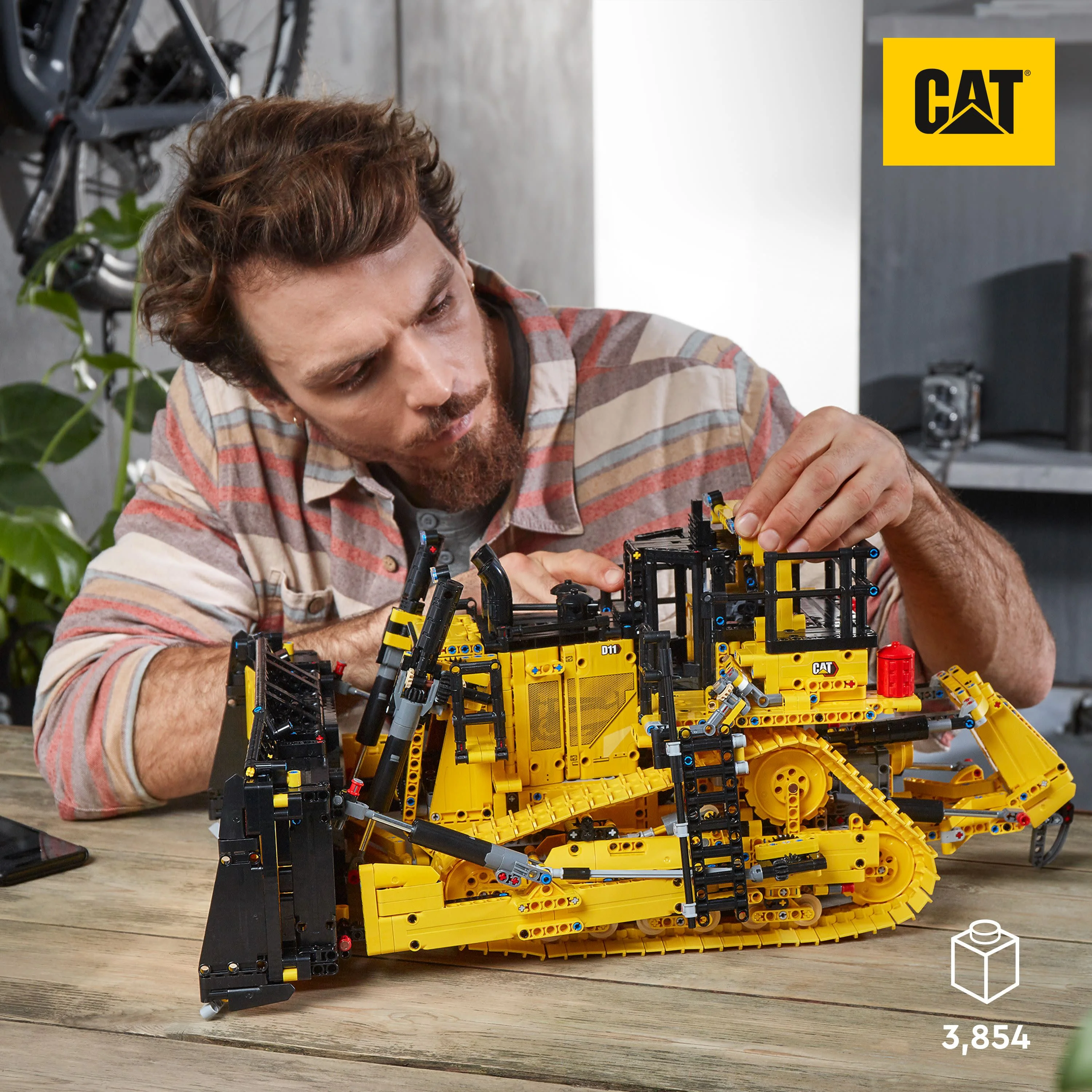 LEGO Technic App-Controlled Cat D11 Bulldozer 42131; A True-to-Life Replica of an Iconic Construction Machine (3,854 Pieces)