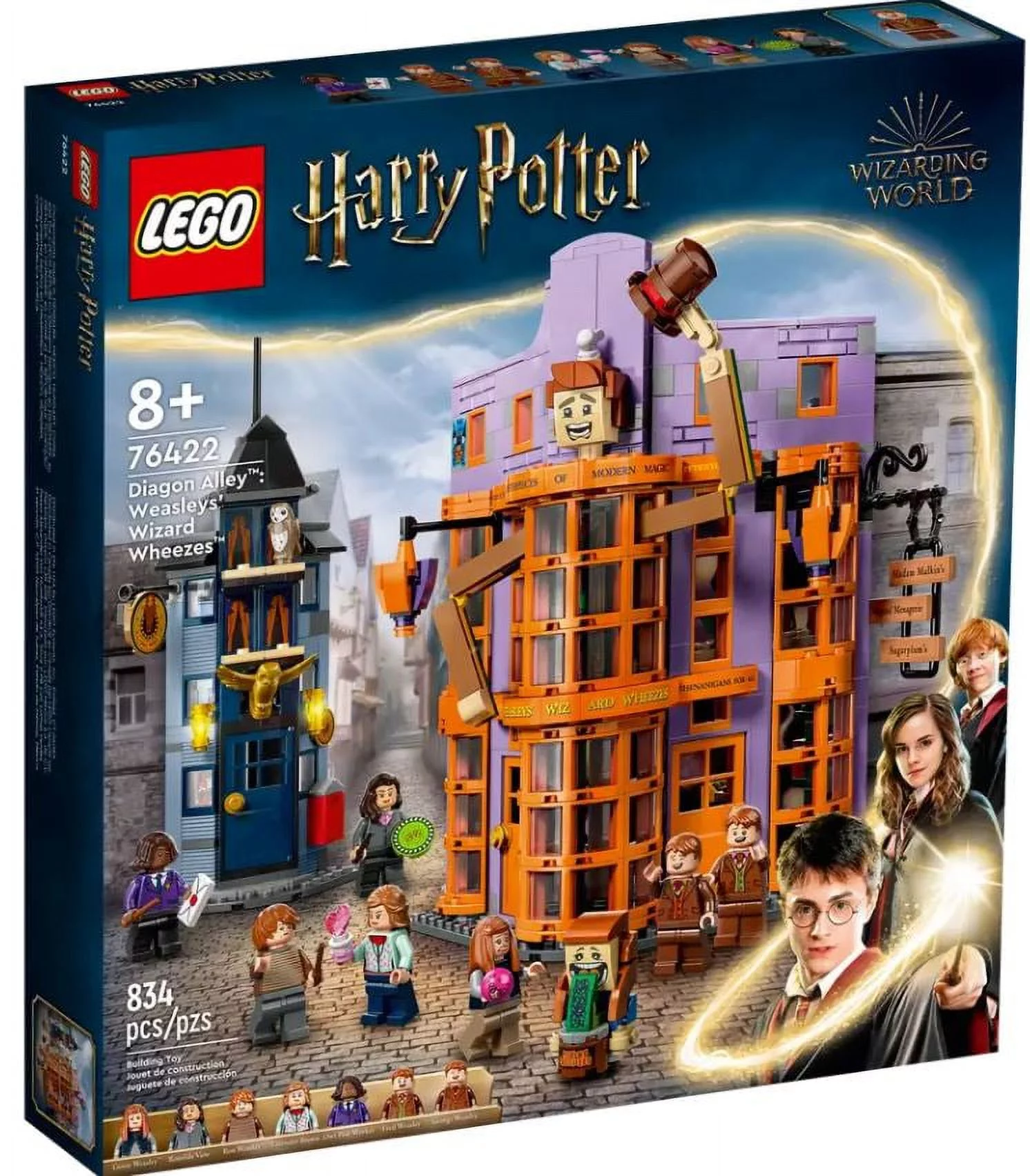 LEGO 76422 Harry Potter Diagon Alley: Weasleys’ Wizard Wheezes 834pcs