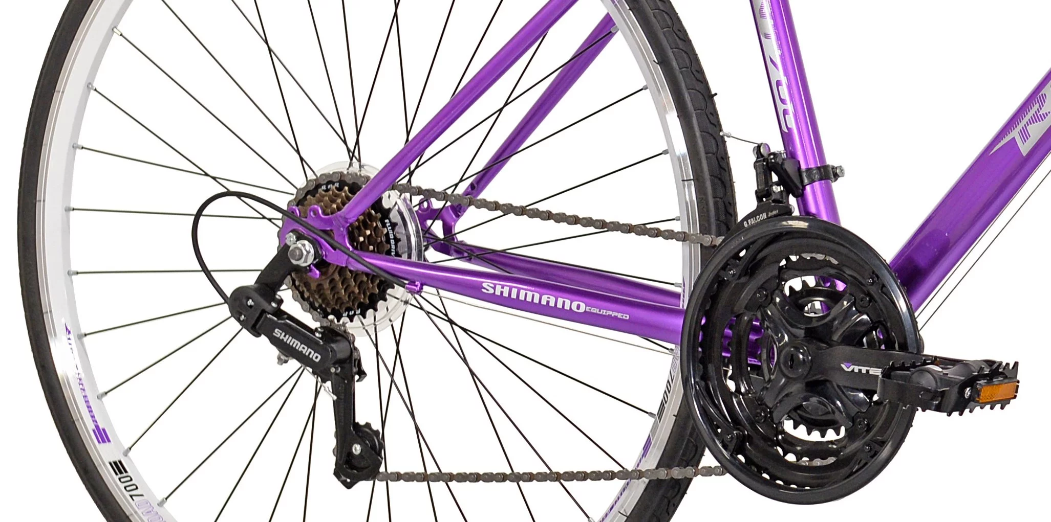 Kent Bicycles 700c Women’s RoadTech Road Bicycle, Purple/White