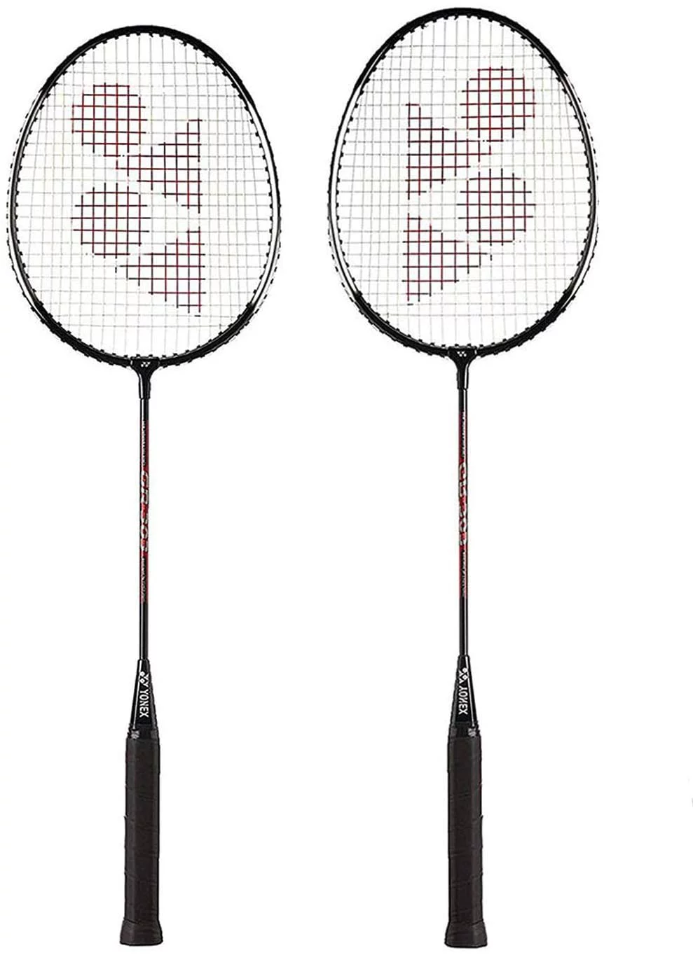 Yonex GR 303 Badminton Racket with Full Cover Steel Shaft – Pack of 2