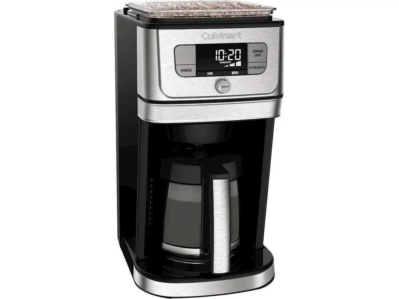 Cuisinart Grind & Brew 12 Cup Coffeemaker, Silver and Black