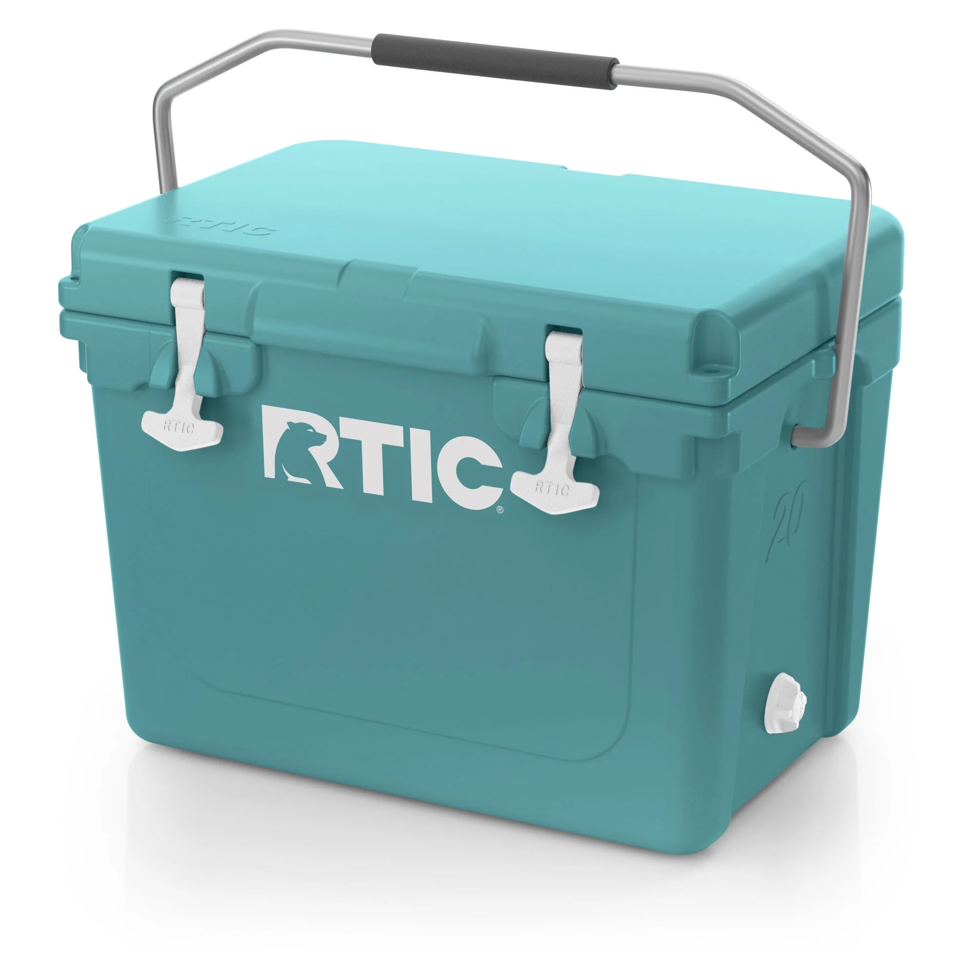 RTIC 20 QT Ultra-Tough Rotomolded Hard-Sided Ice Chest Cooler, White, Fits 30 Cans