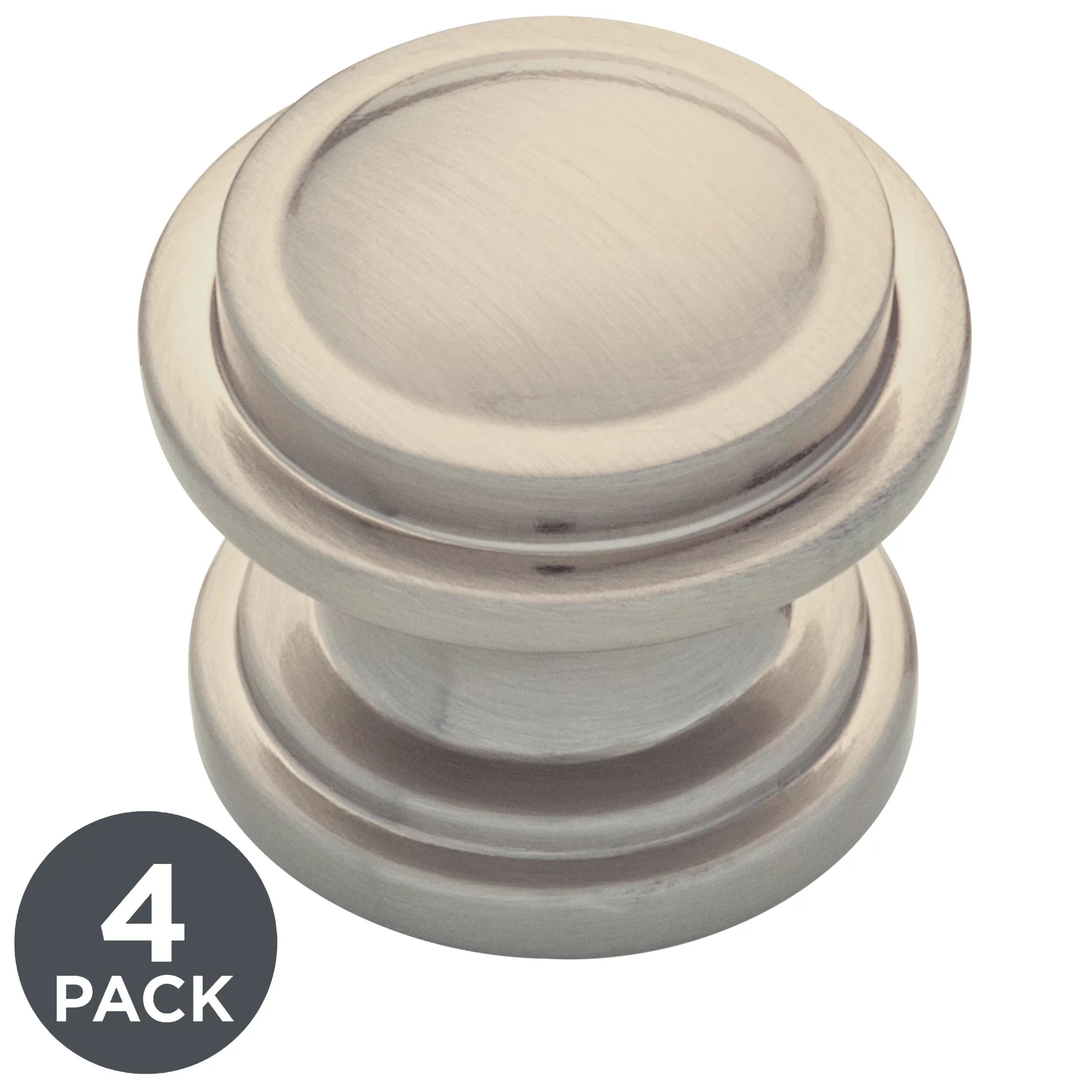 Better Homes & Gardens Safford Kitchen Cabinet Knob in Satin Nickel (4-Pack)