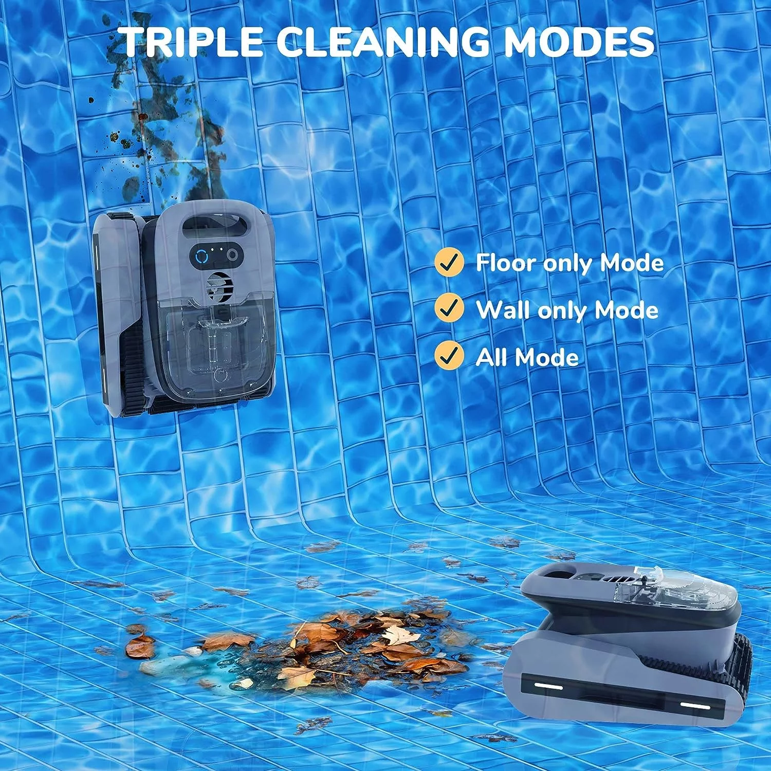 Seauto Seal SE Cordless Robotic Vacuum  Automatic Pool Cleaner with Path Planning,For Inground & Above Ground Swimming Pools