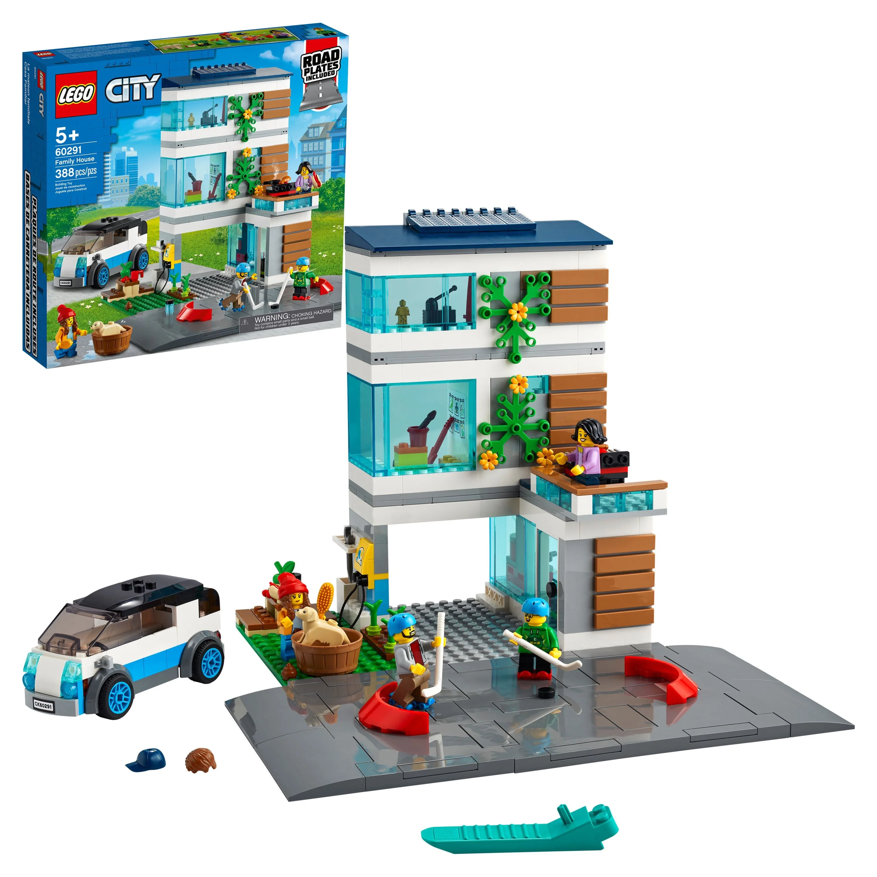 LEGO City Family House 60291 Building Toy for Kids (388 Pieces)