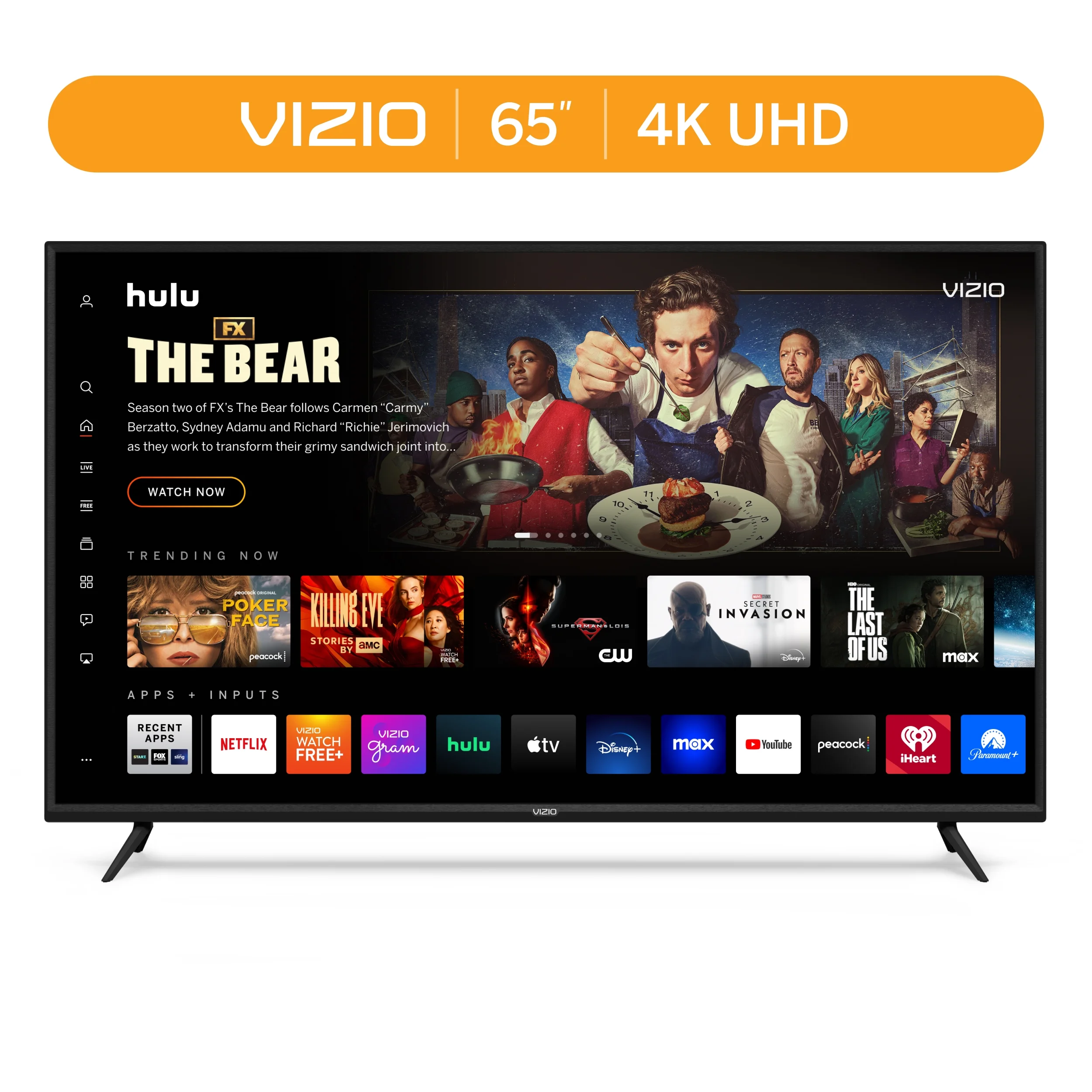 VIZIO 65″ Class V-Series 4K UHD LED Smart TV V655-J09