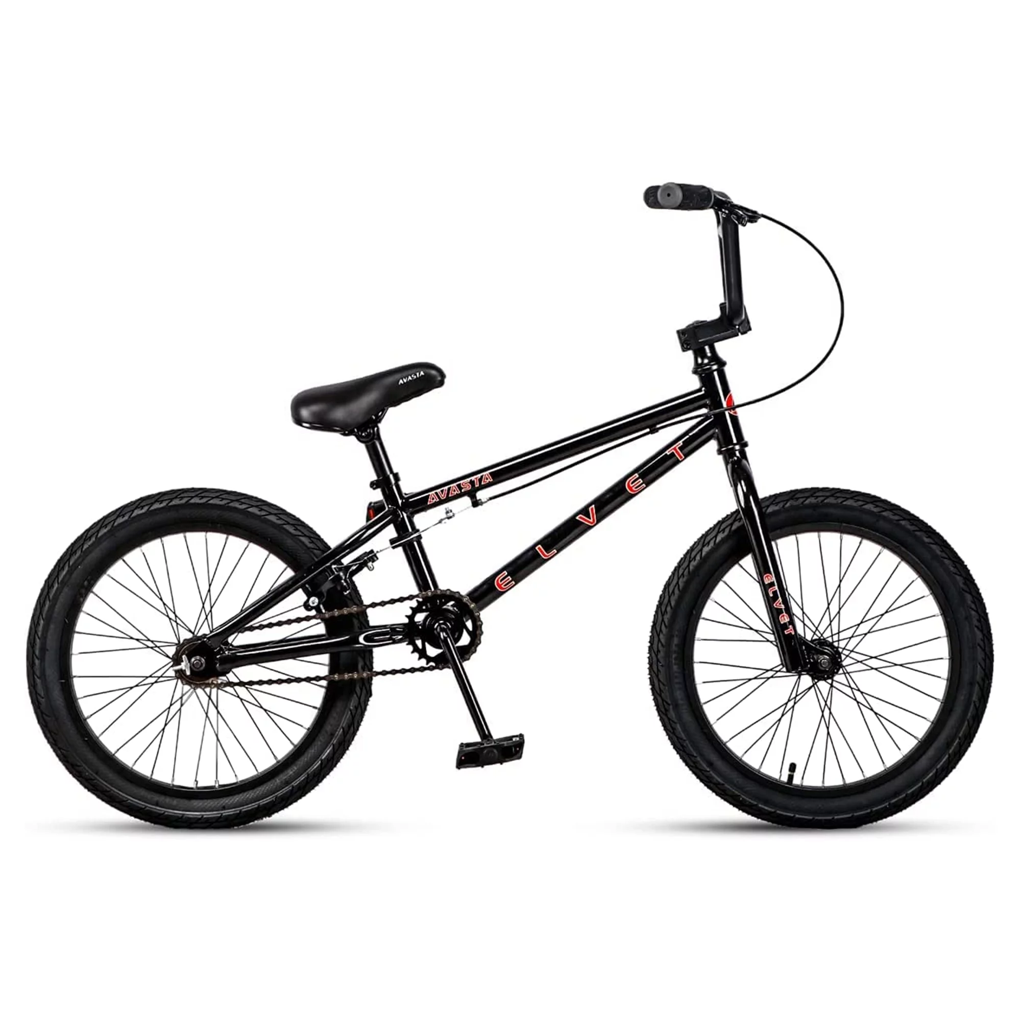 AVASTA 18 Inch Kid BMX Bicycle for Beginner Riders, Ages 5 to 8, Black