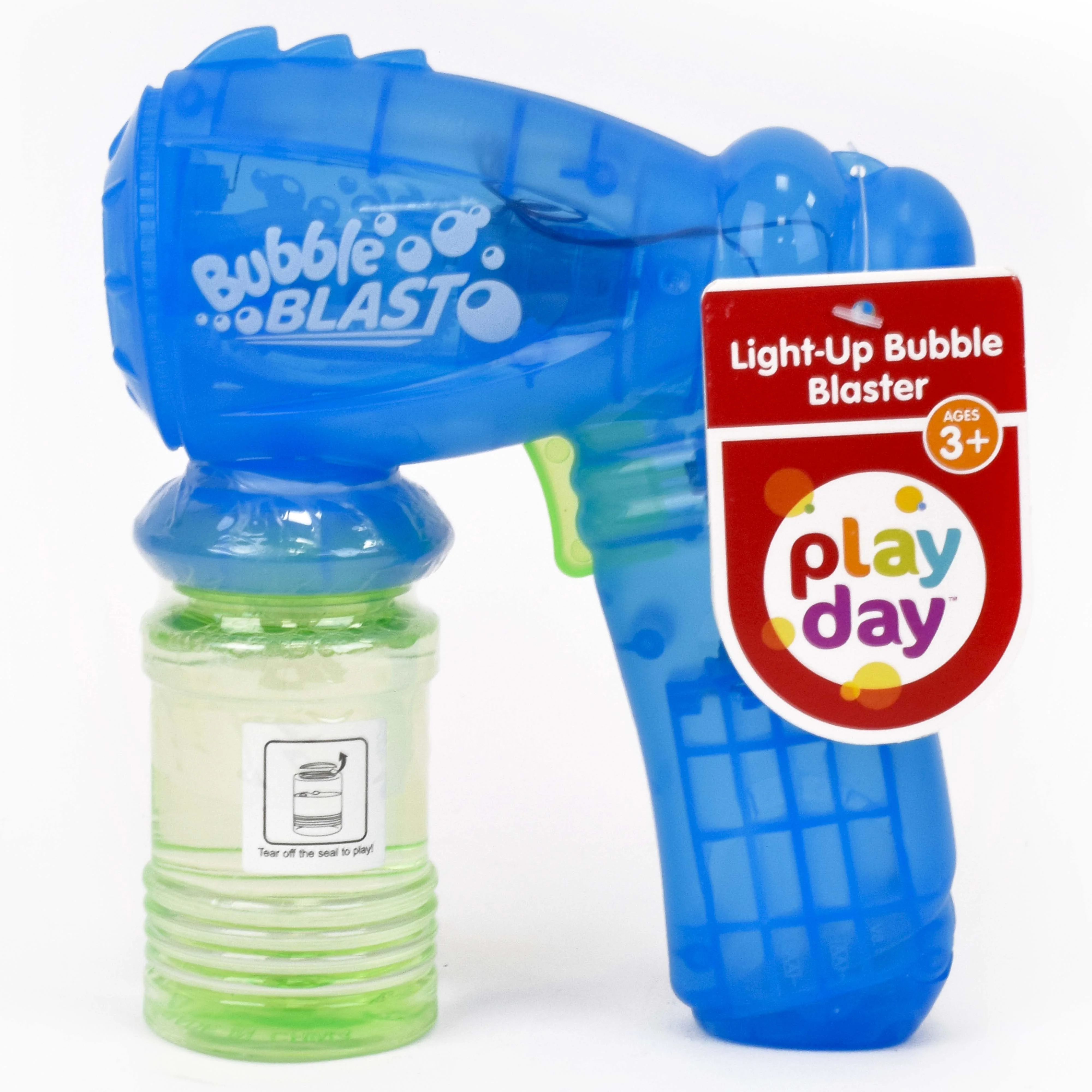 Play Day Light Up Bubble Blaster, Blue, Children Ages 3+