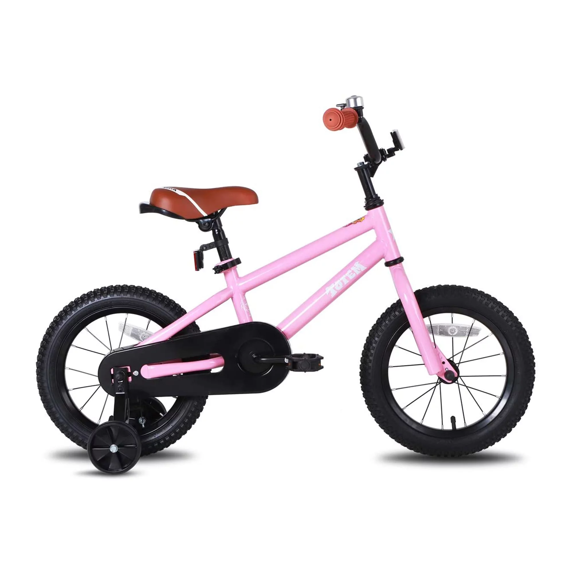 JOYSTAR Totem Series 16-In Kids Bike w/ Training Wheels & Kickstand, Ivory