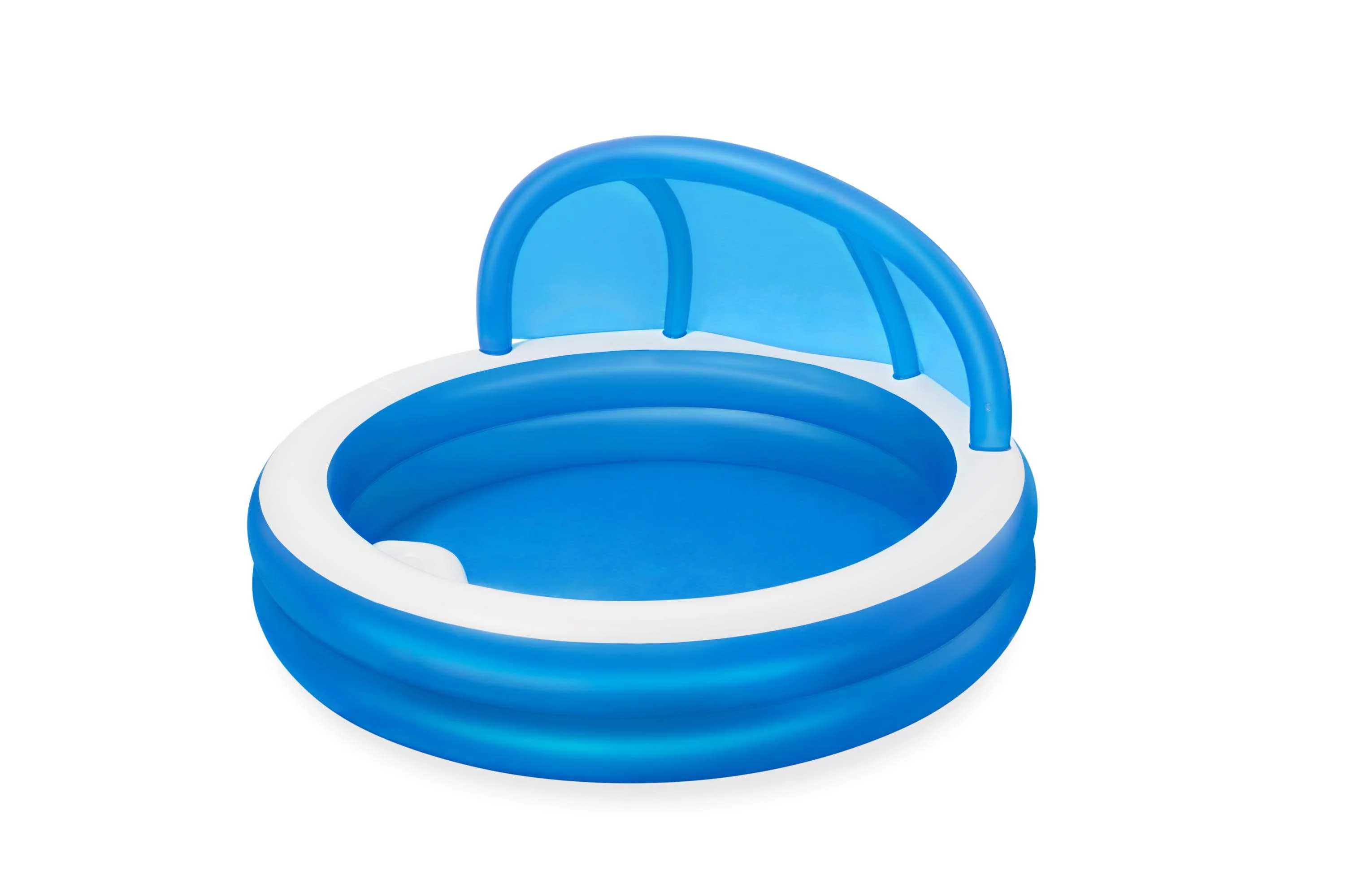 H2OGO! 7’11” x 55″ Summer Days Inflatable Round Kiddie Pool with UV Careful Sunshade