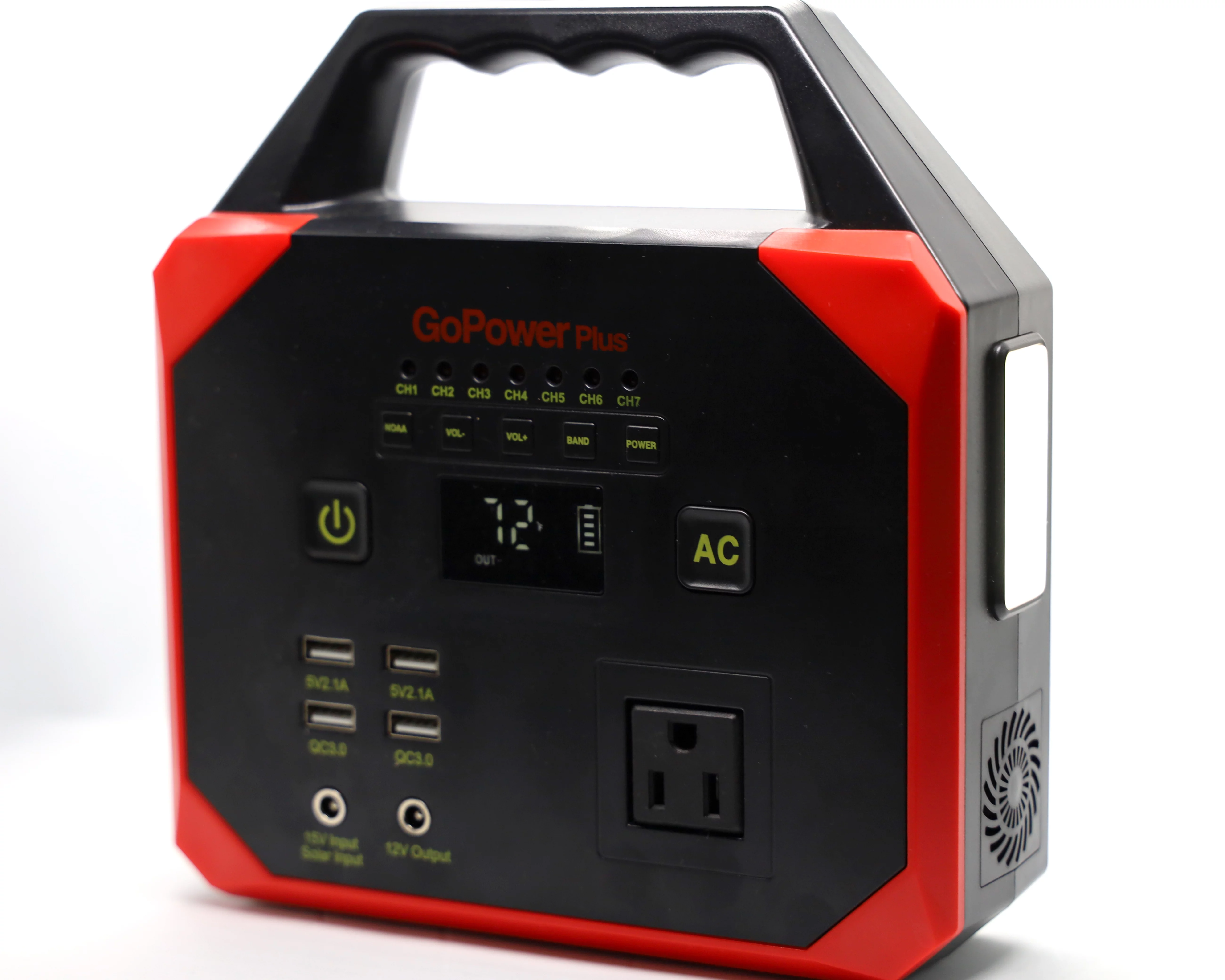 GoPower Plus 45000 mAh Emergency Power Station, 1 AC outlet, 2 USB Charging Ports, 2 USB 3.0 Quick Charge Ports