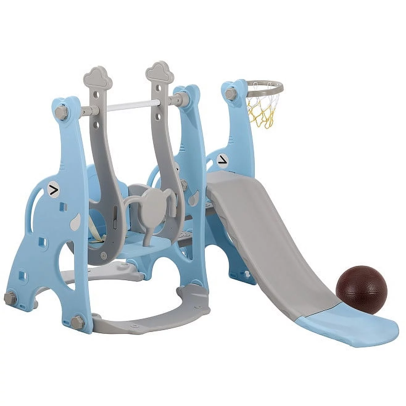 Children’s slide indoor household multi-function slide swing combination small amusement park baby toy thickening