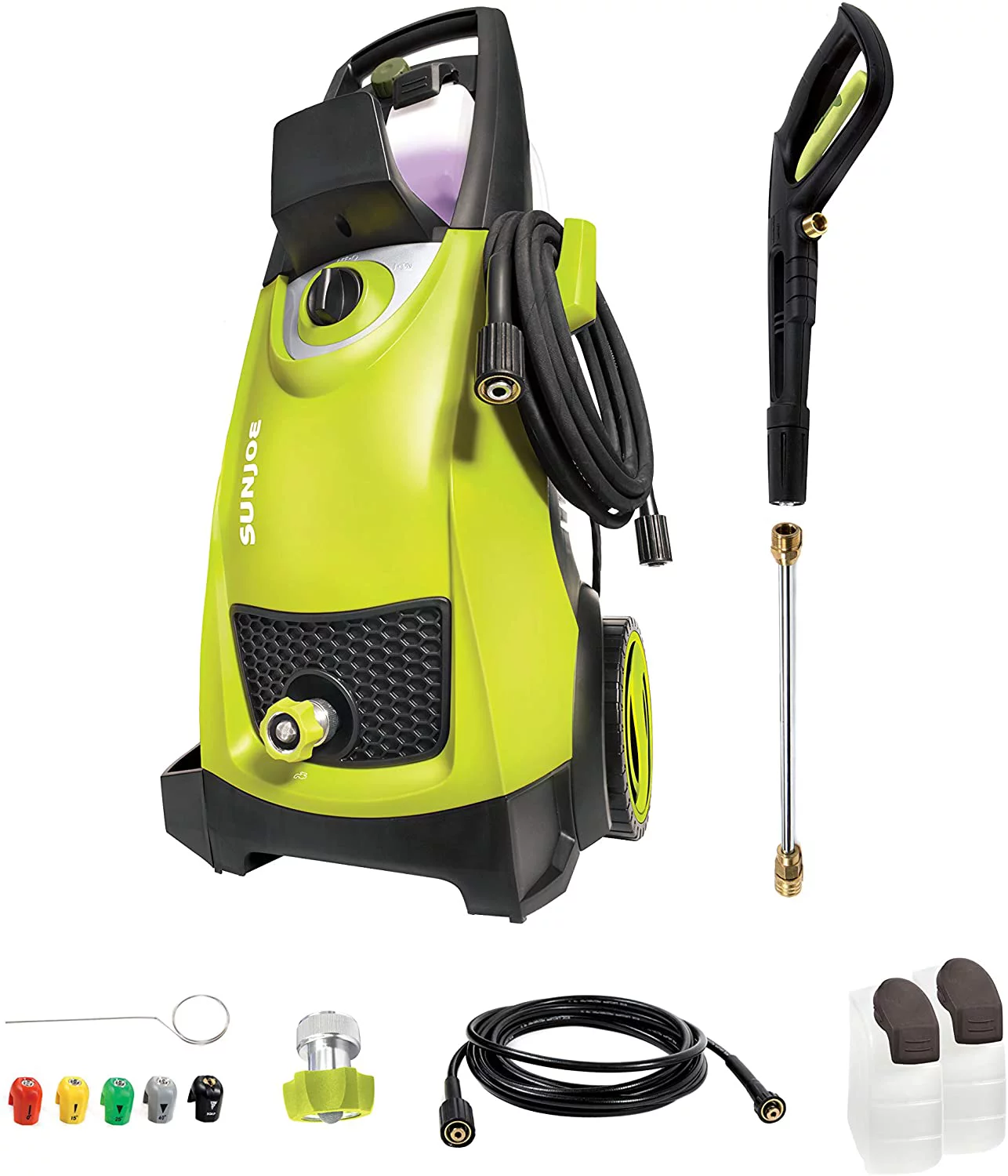 Restored Scratch and Dent Sun Joe SPX3000 Electric Pressure Washer (green) | 14.5-Amp | 2030 PSI Max* | 1.76 GPM Max* | Scratch and Dent